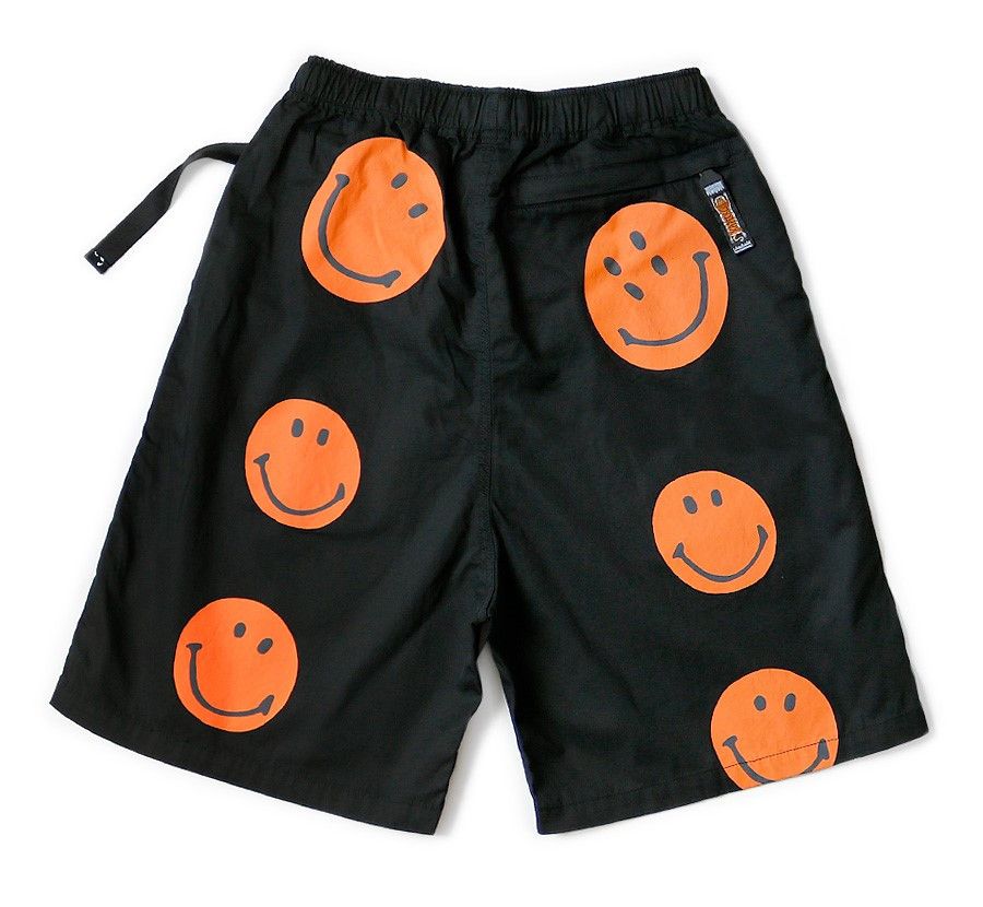 KAPITAL smiley shorts rain smile brand new black orange L