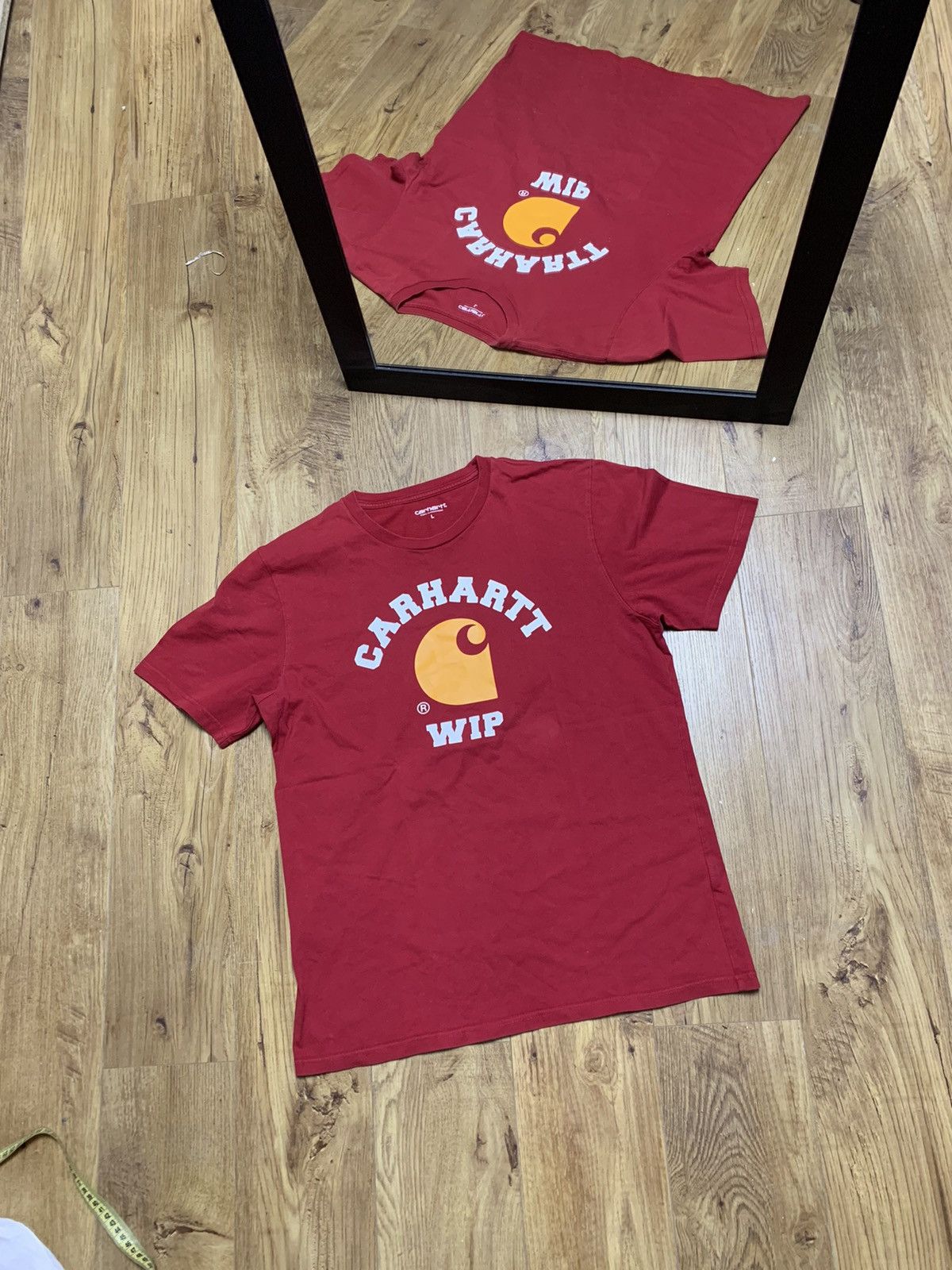 Carhartt Carhartt Wip red tee Size US L / EU 52-54 / 3 - 1 Thumbnail