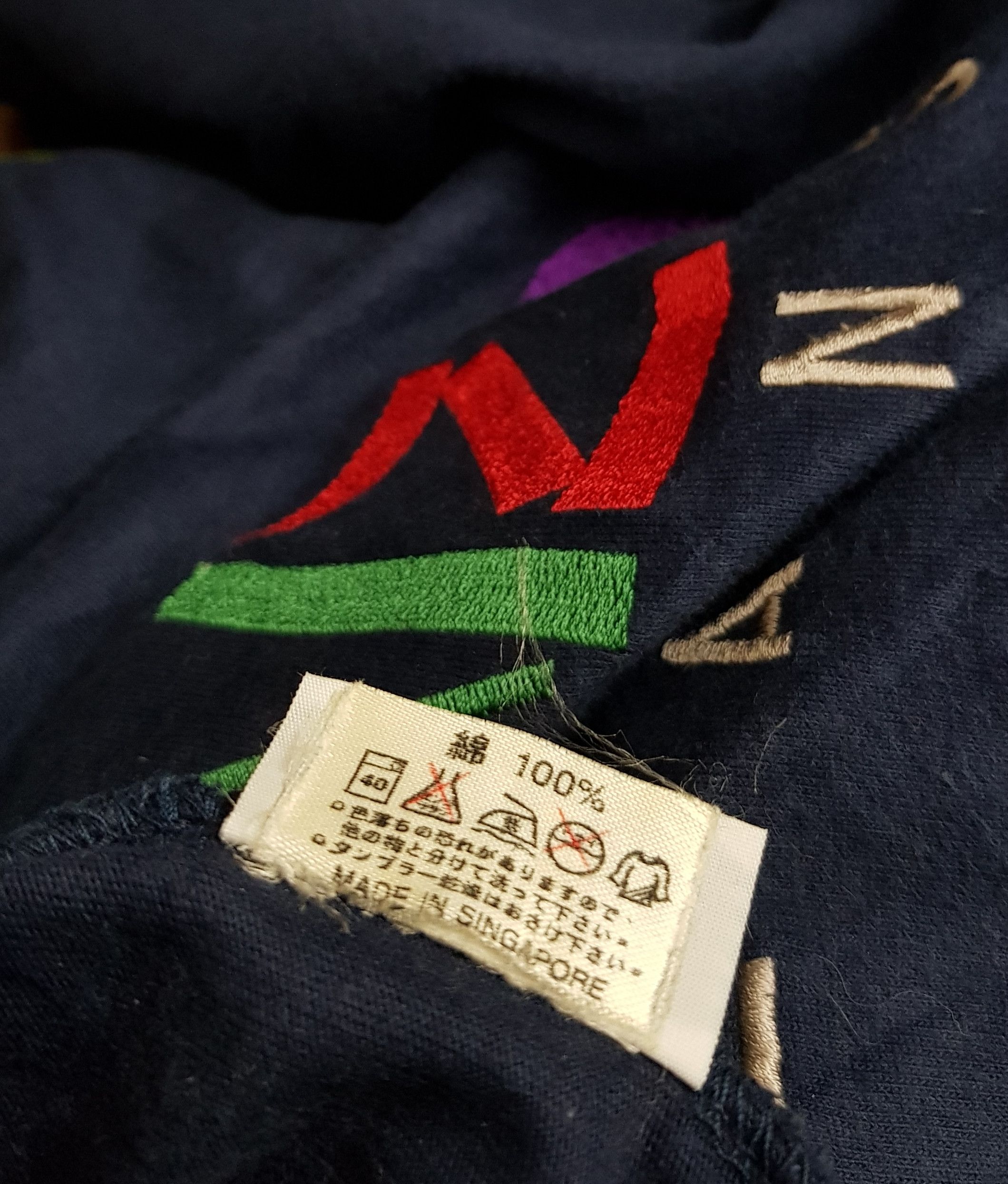 Designer × Kenzo 90's Kenzo Multicolor Spellout Logo Embroidery Tshirt Size US S / EU 44-46 / 1 - 4 Thumbnail