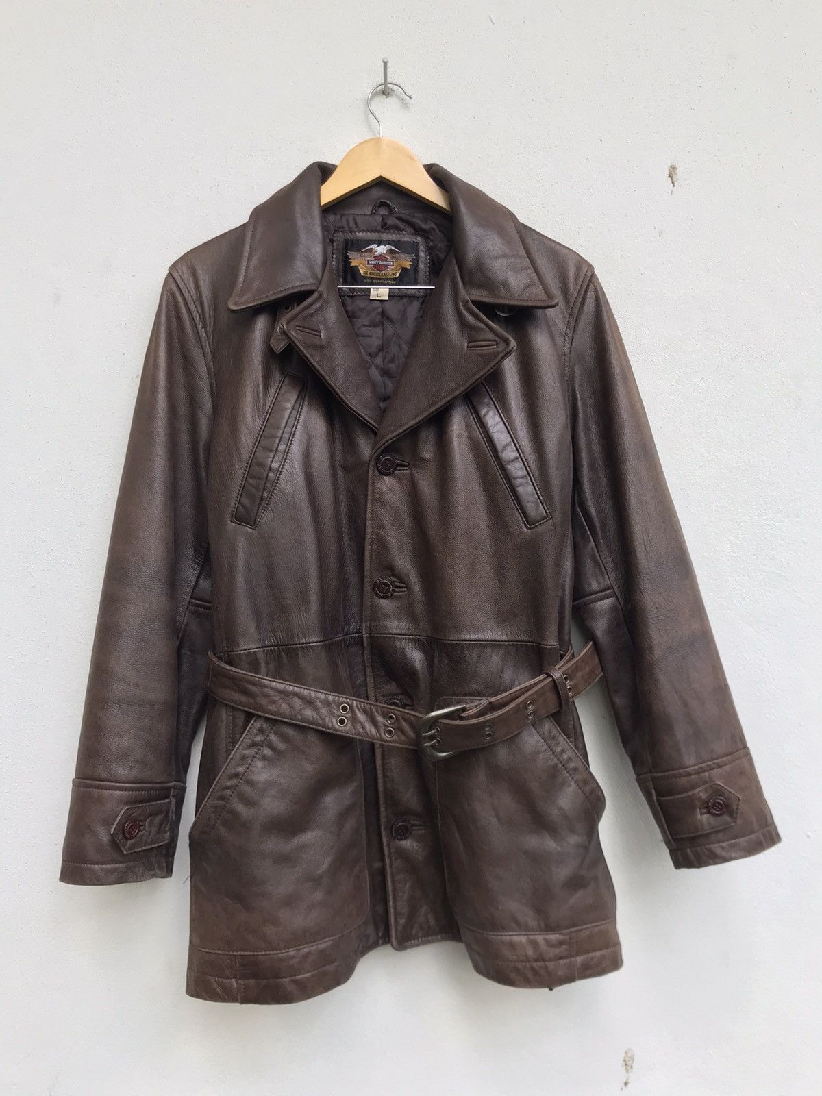 Harley Davidson Vintage Harley Davidson Cowhide Leather Coat Size US S / EU 44-46 / 1 - 2 Thumbnail