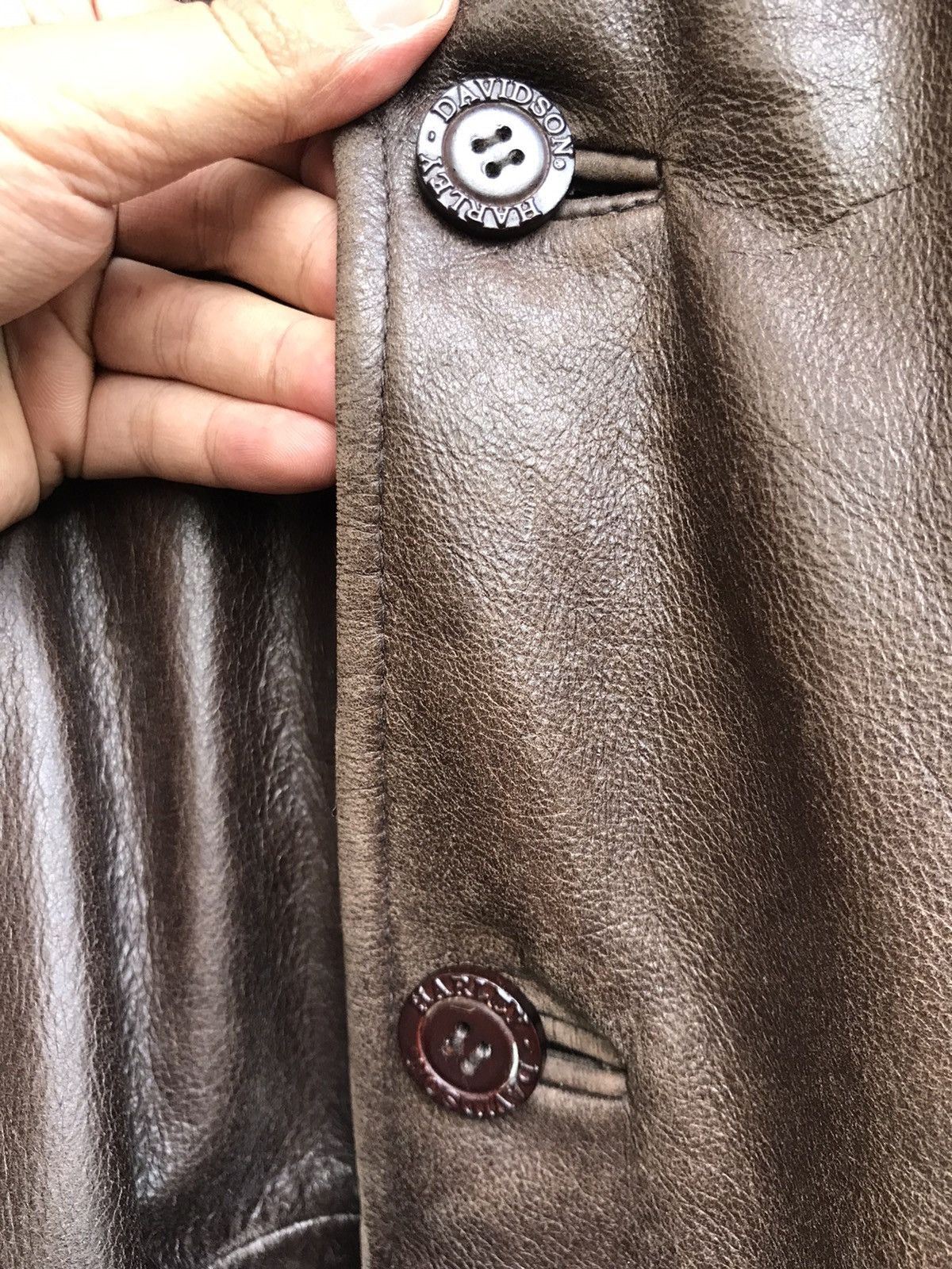 Harley Davidson Vintage Harley Davidson Cowhide Leather Coat Size US S / EU 44-46 / 1 - 7 Thumbnail