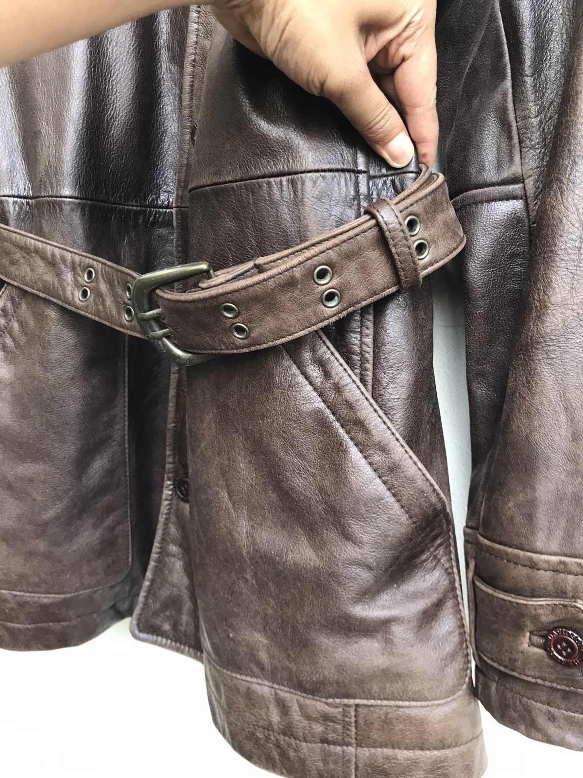 Harley Davidson Vintage Harley Davidson Cowhide Leather Coat Size US S / EU 44-46 / 1 - 6 Thumbnail