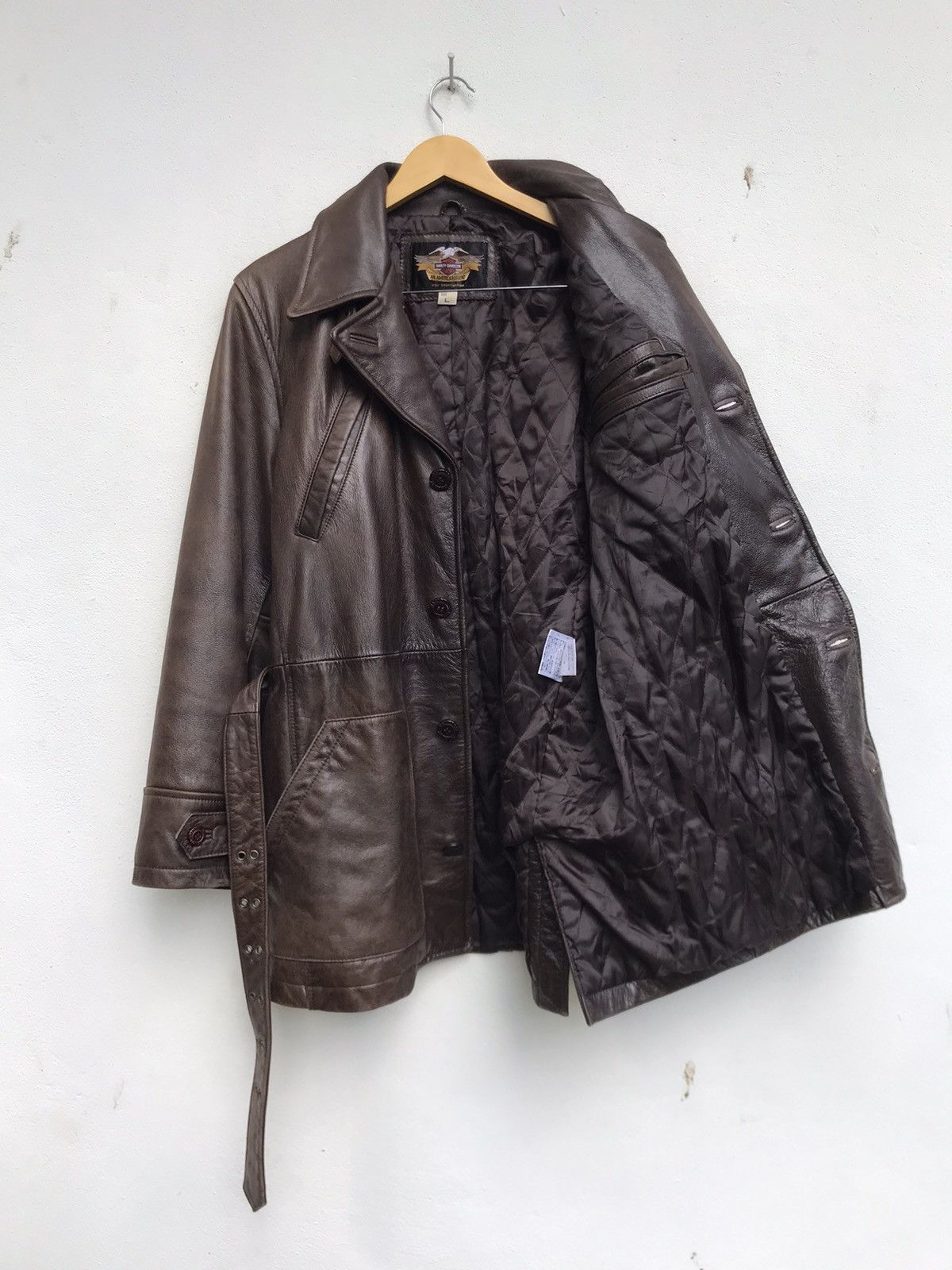 Harley Davidson Vintage Harley Davidson Cowhide Leather Coat Size US S / EU 44-46 / 1 - 19 Thumbnail
