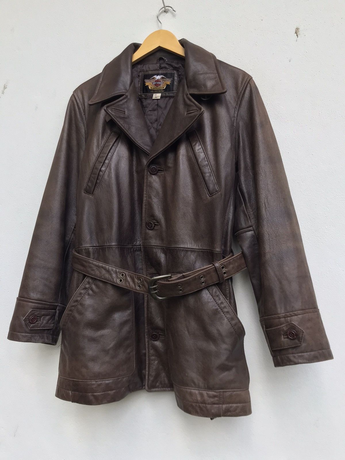 Harley Davidson Vintage Harley Davidson Cowhide Leather Coat Size US S / EU 44-46 / 1 - 3 Thumbnail
