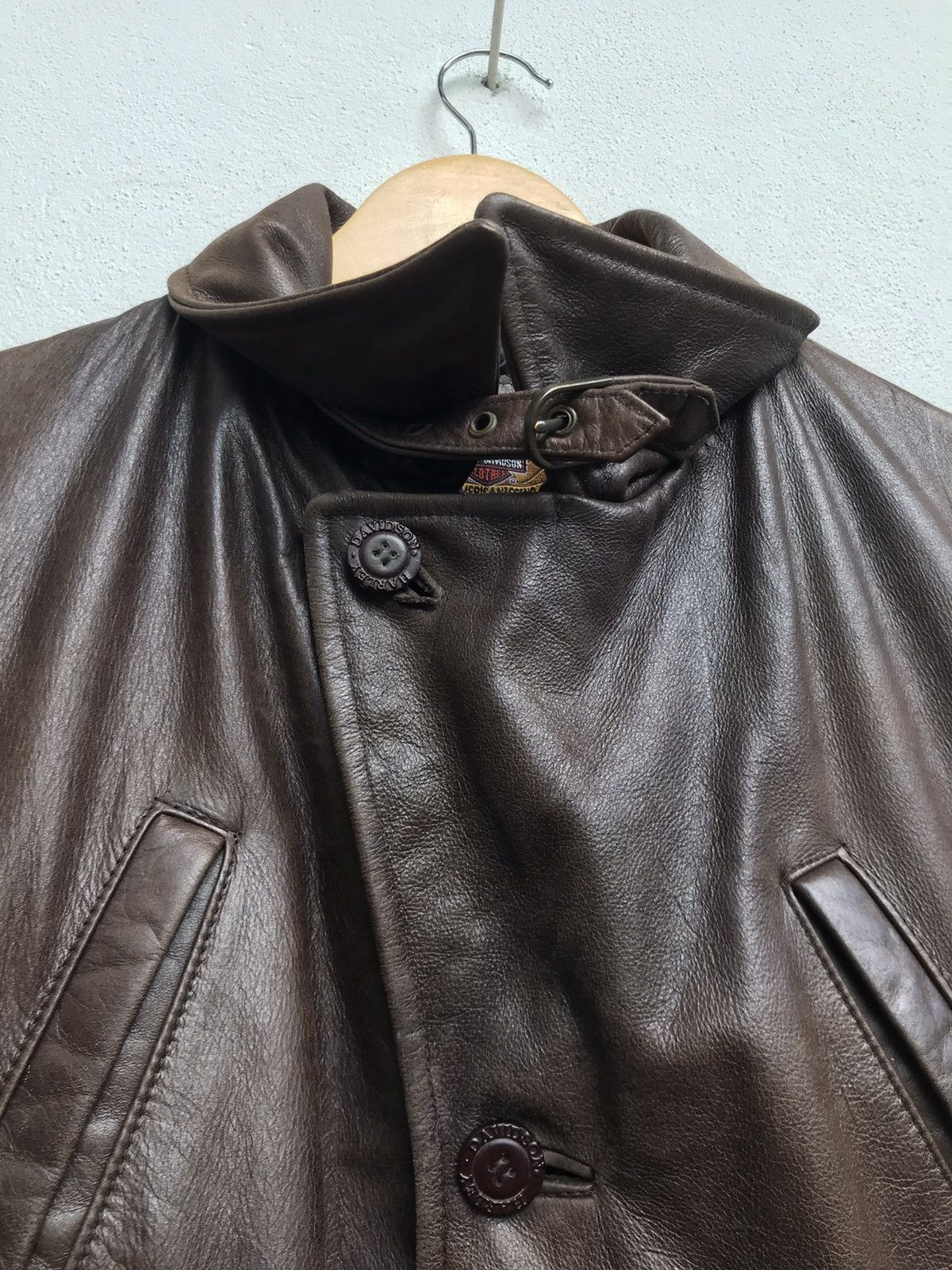 Harley Davidson Vintage Harley Davidson Cowhide Leather Coat Size US S / EU 44-46 / 1 - 17 Thumbnail