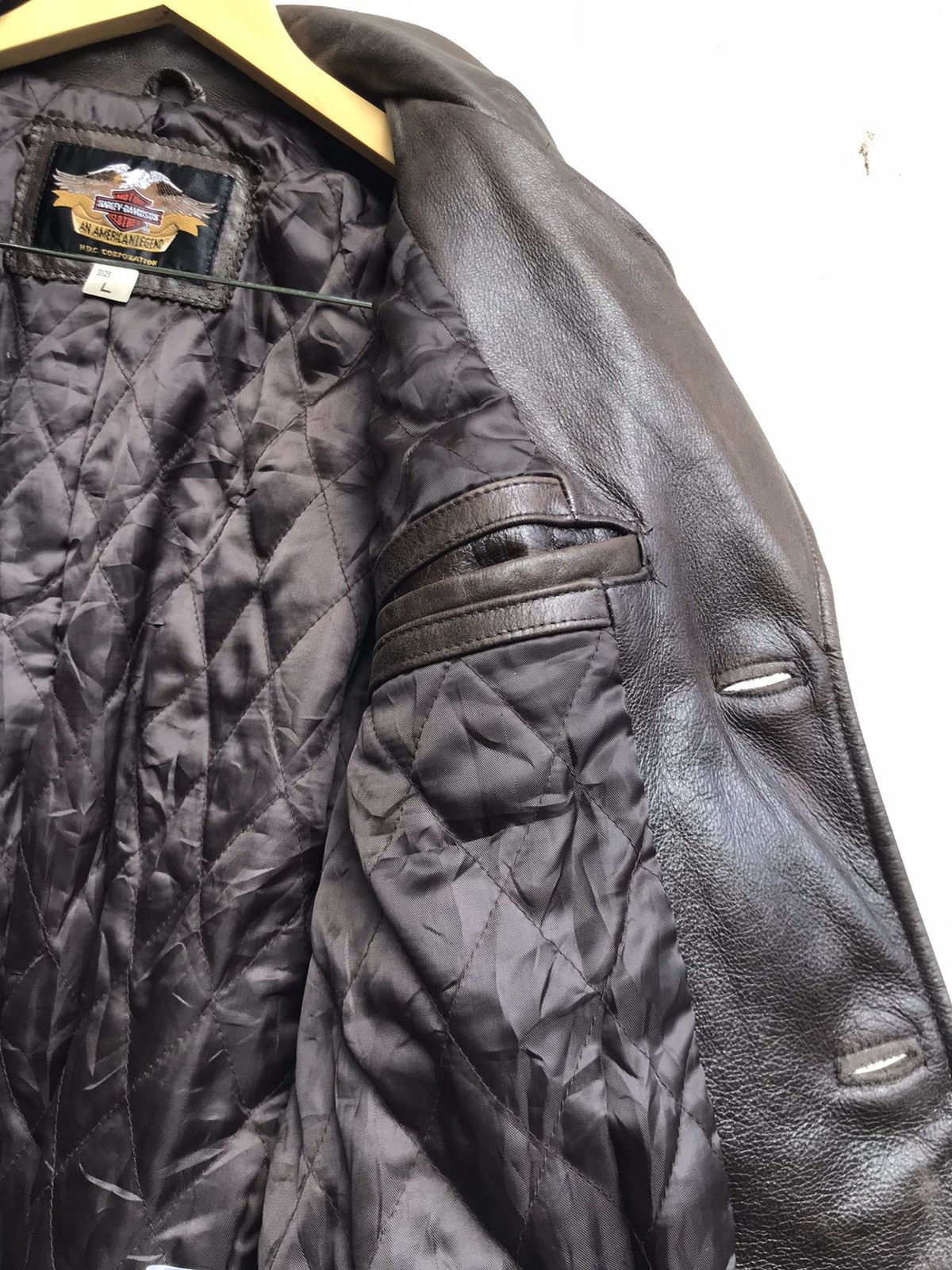 Harley Davidson Vintage Harley Davidson Cowhide Leather Coat Size US S / EU 44-46 / 1 - 22 Thumbnail