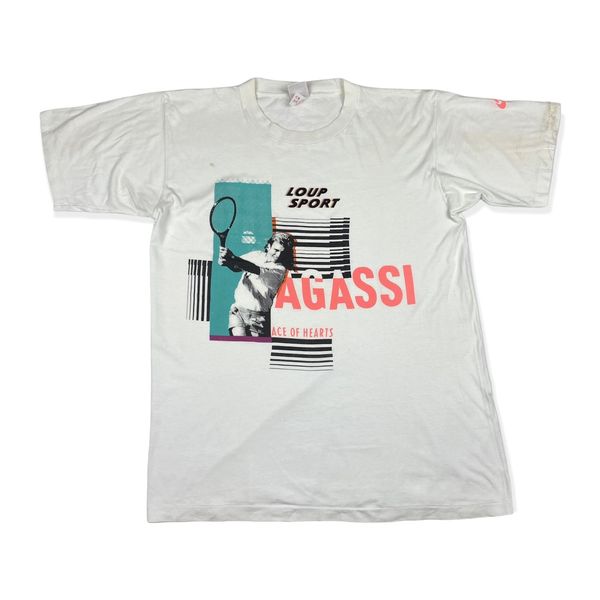 Nike Rare 80s Vintage Nike Andre Agassi T Shirt Challenge Court Grailed 1778