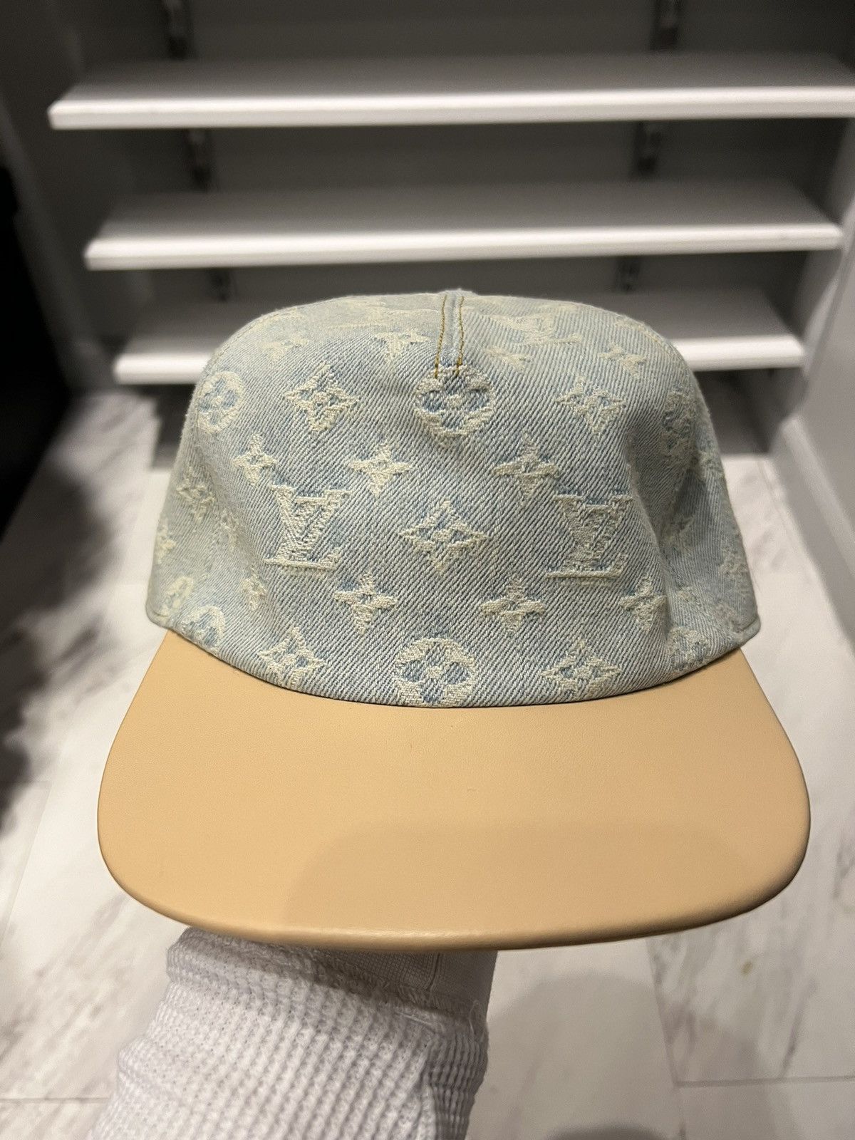 Louis Vuitton Denim Hat - 4 For Sale on 1stDibs  denim louis vuitton hat, denim  lv hat, louis vuitton denim baseball cap