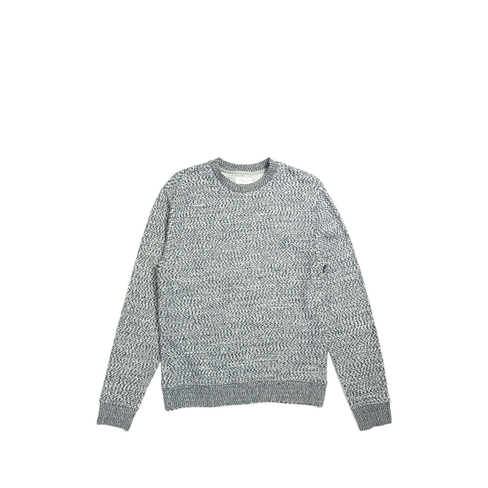 John Elliott Size 2 Heathered Cotton Knit Sweater - Grey Esse Size US S / EU 44-46 / 1 - 1 Thumbnail