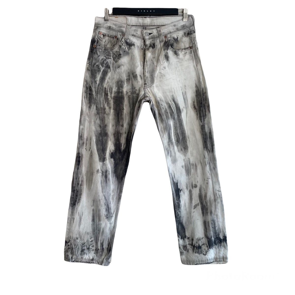 Levi's Vintage 90s Levis 501 Bleach Distressed Jeans Size US 30 / EU 46 - 1 Thumbnail
