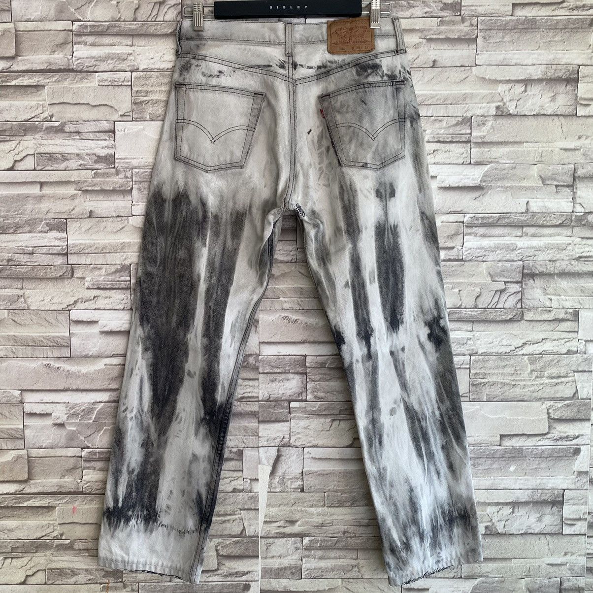 Levi's Vintage 90s Levis 501 Bleach Distressed Jeans Size US 30 / EU 46 - 10 Thumbnail