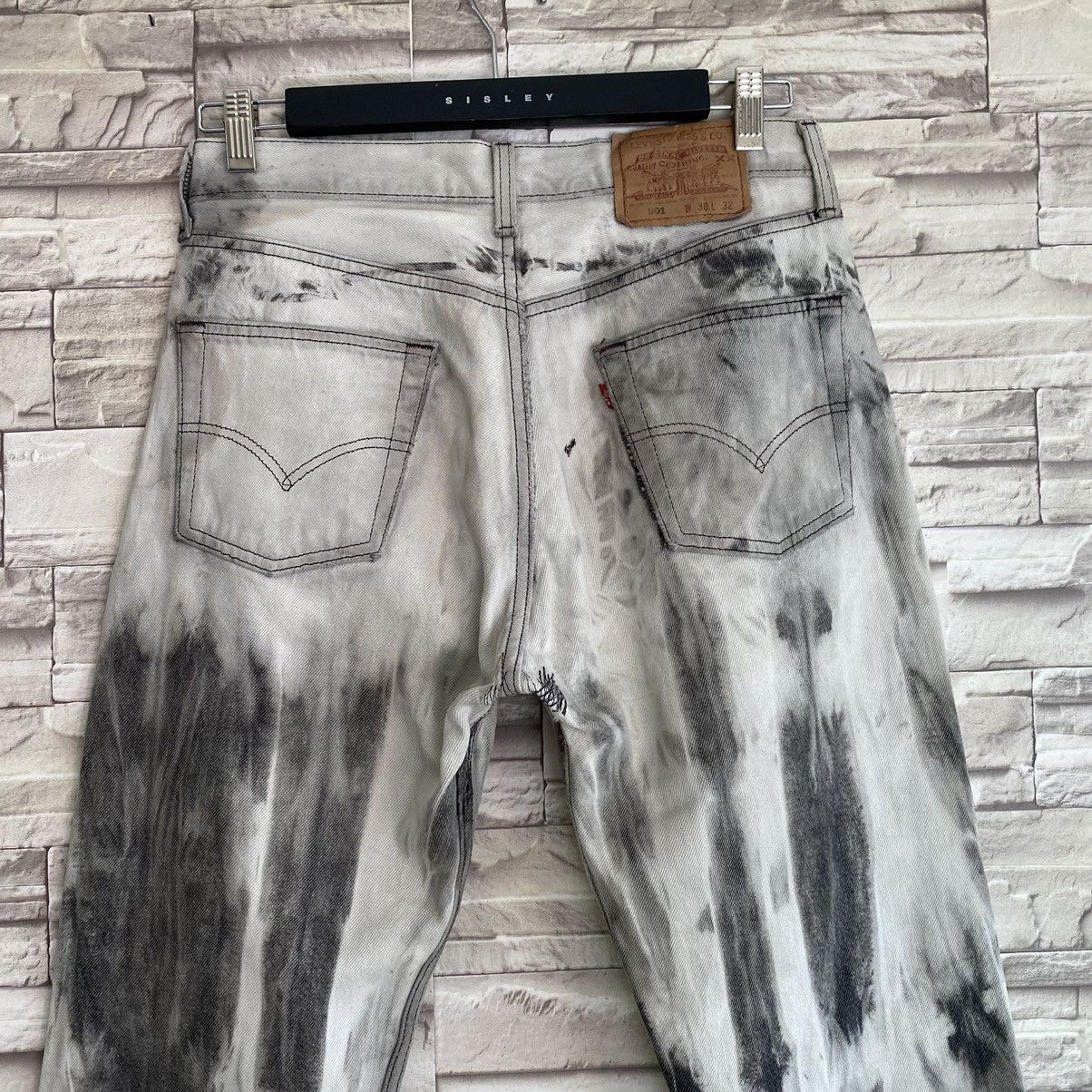 Levi's Vintage 90s Levis 501 Bleach Distressed Jeans Size US 30 / EU 46 - 11 Thumbnail