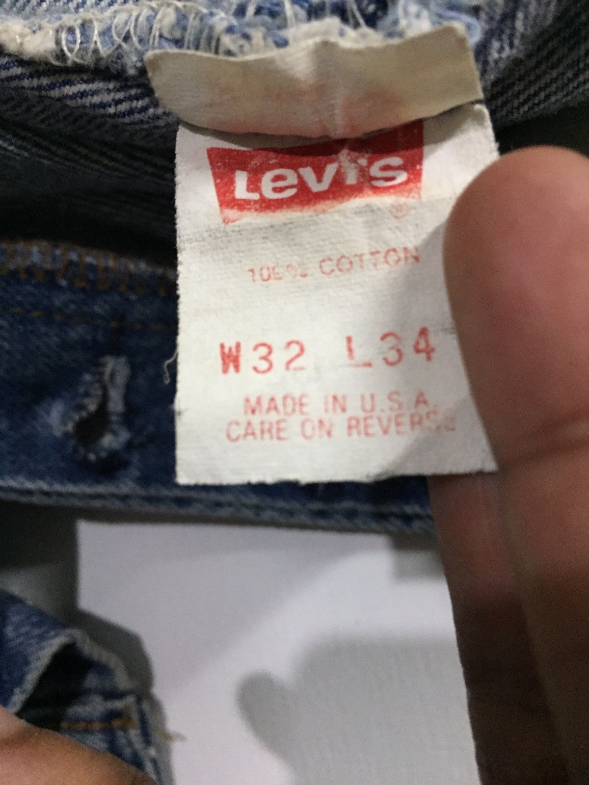 Levi's Vintage Levis 501 button fly 524 made in USA Size US 30 / EU 46 - 4 Thumbnail