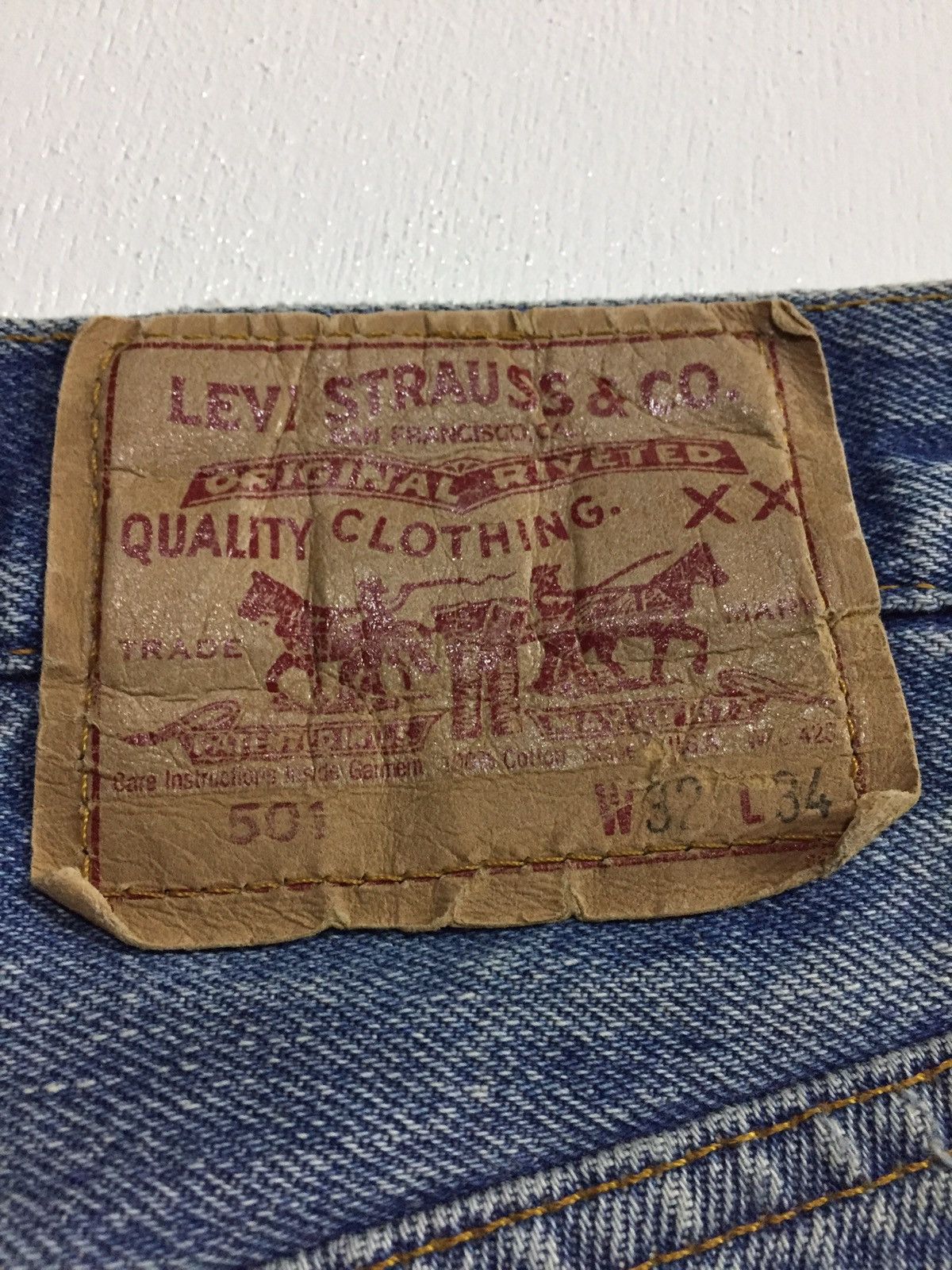 Levi's Vintage Levis 501 button fly 524 made in USA Size US 30 / EU 46 - 3 Thumbnail