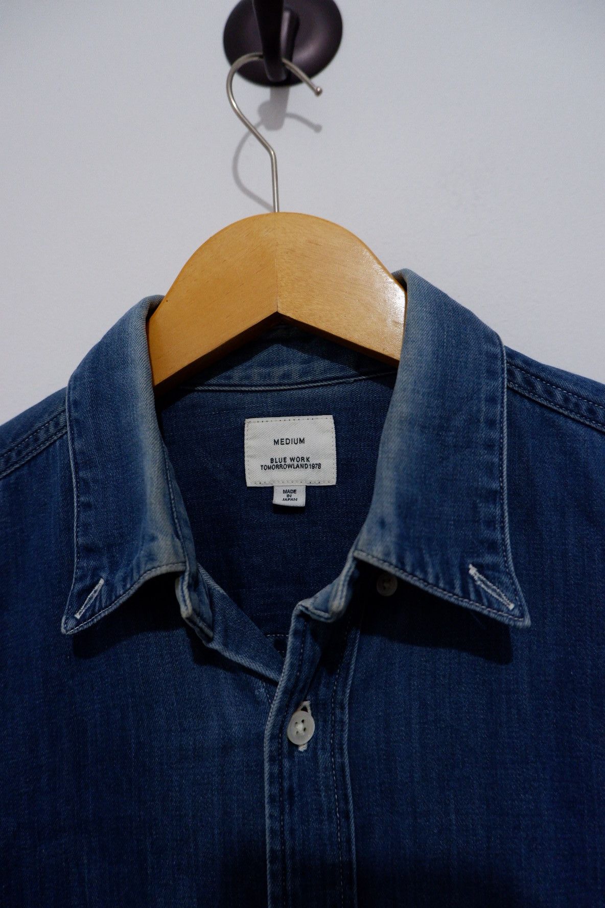 Japanese Brand Blue Work Japan Denim Shirt Size US M / EU 48-50 / 2 - 4 Thumbnail