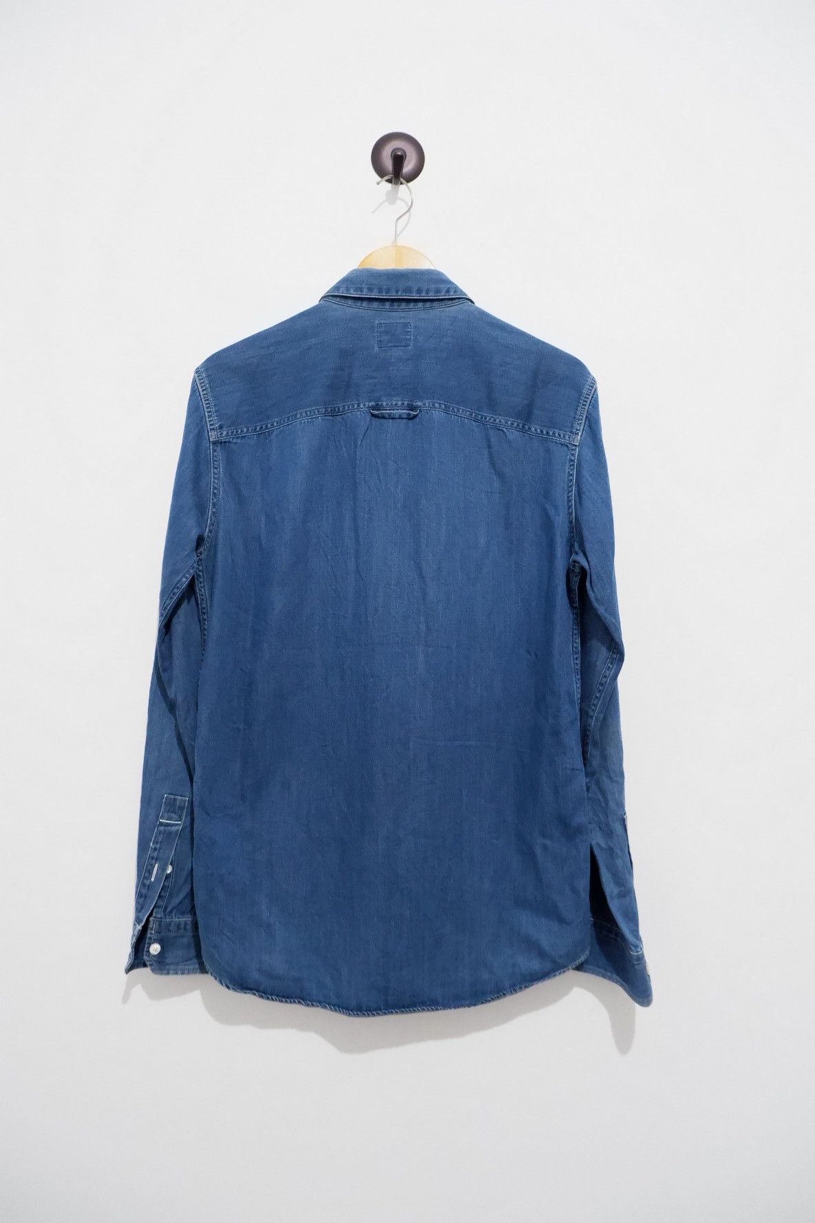 Japanese Brand Blue Work Japan Denim Shirt Size US M / EU 48-50 / 2 - 2 Thumbnail