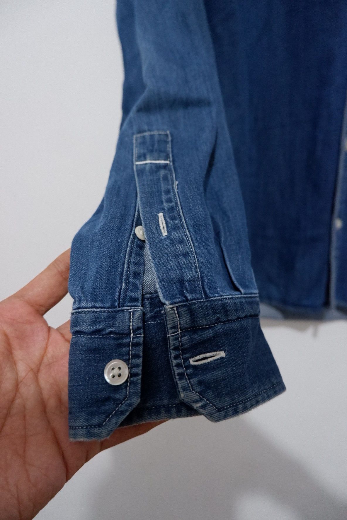 Japanese Brand Blue Work Japan Denim Shirt Size US M / EU 48-50 / 2 - 5 Thumbnail