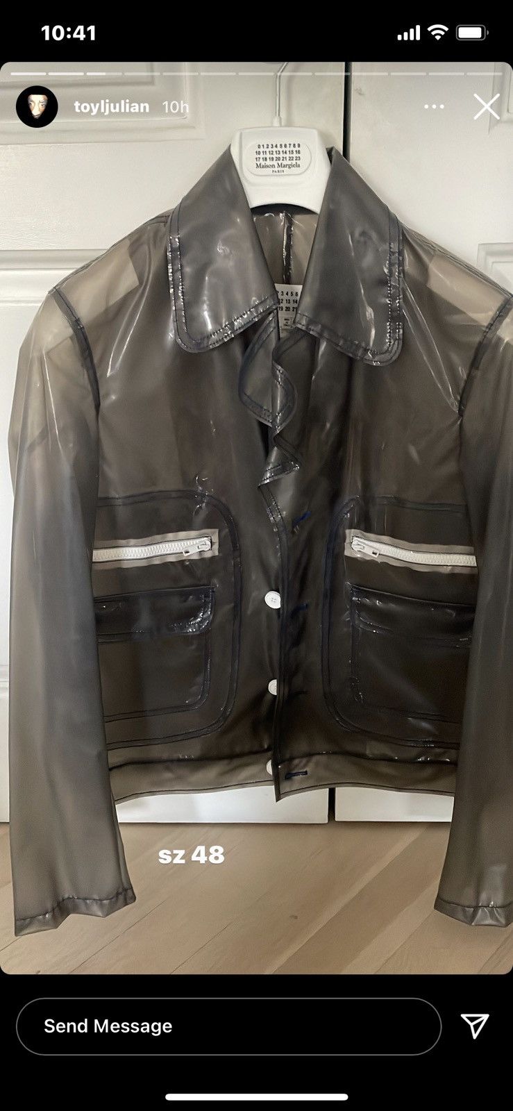 Maison Margiela Translucent Biker Jacket
