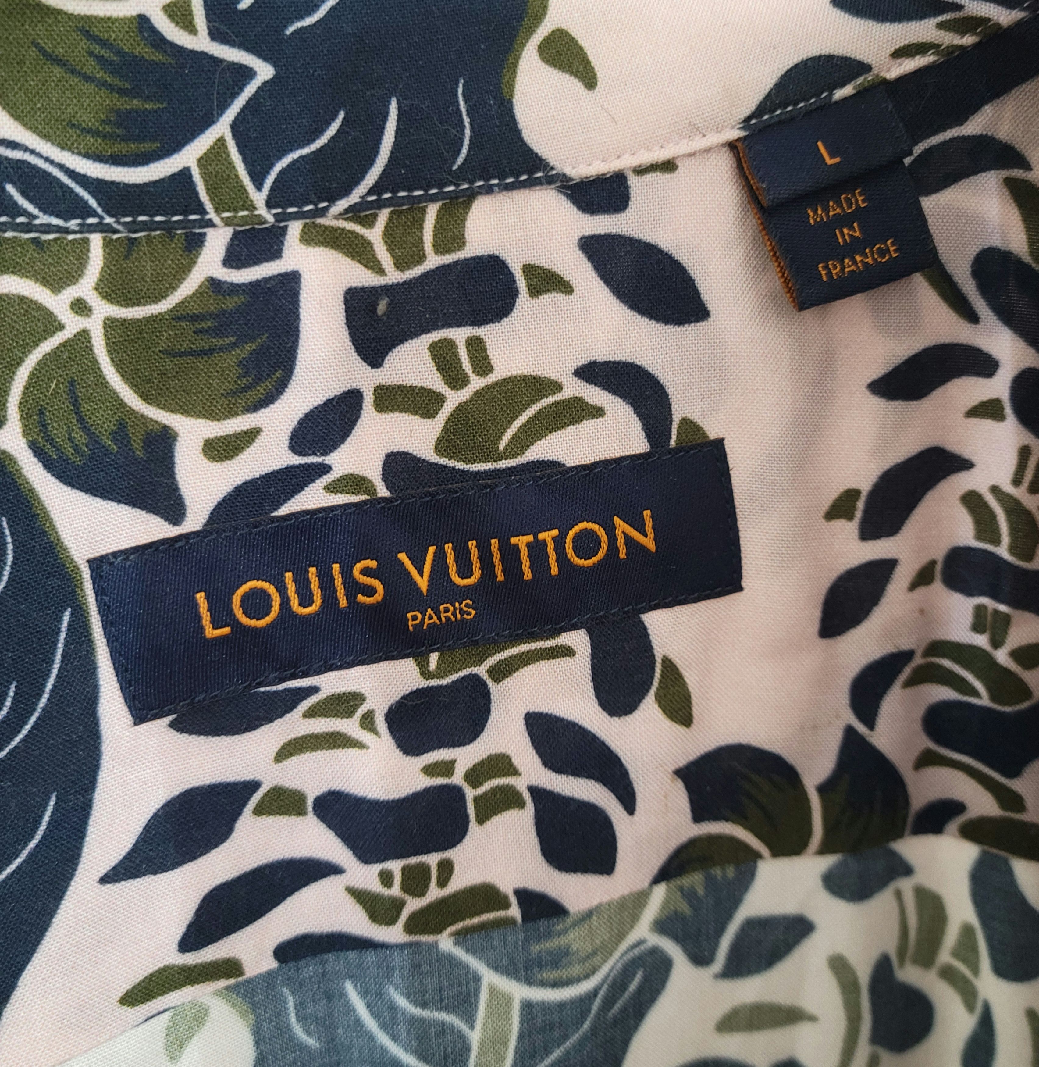 Louis Vuitton Light Pink Floral Print Hawaiian Short Sleeve Shirt Size US L / EU 52-54 / 3 - 5 Thumbnail