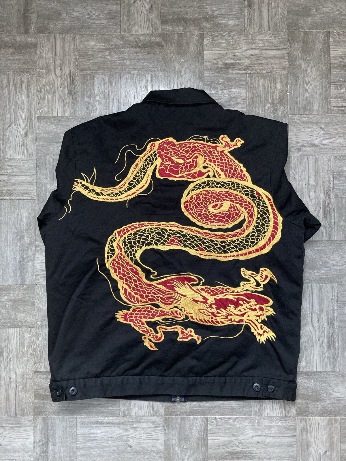 Supreme Supreme Dragon Work Jacket Black Size Large | Grailed 