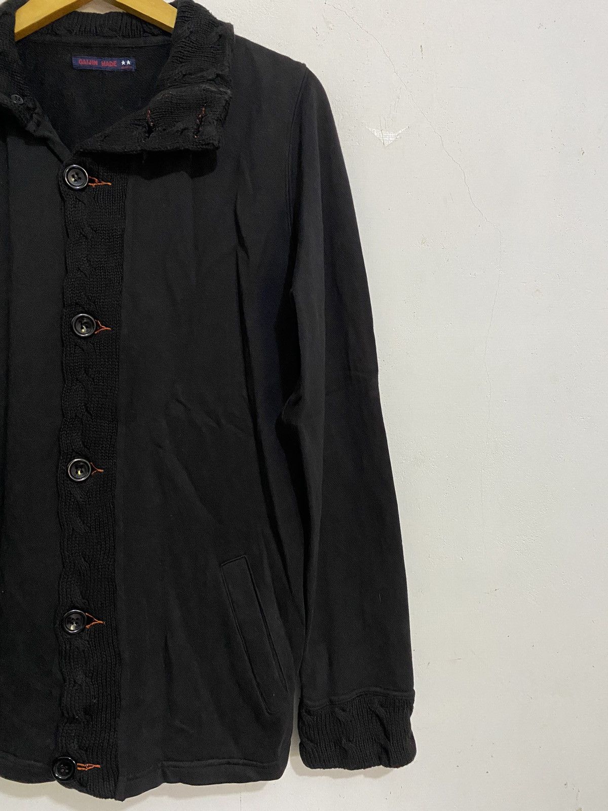 Blue Blue Japan Gaijin Made Sweatjacket Wool Catoon Size US M / EU 48-50 / 2 - 2 Thumbnail