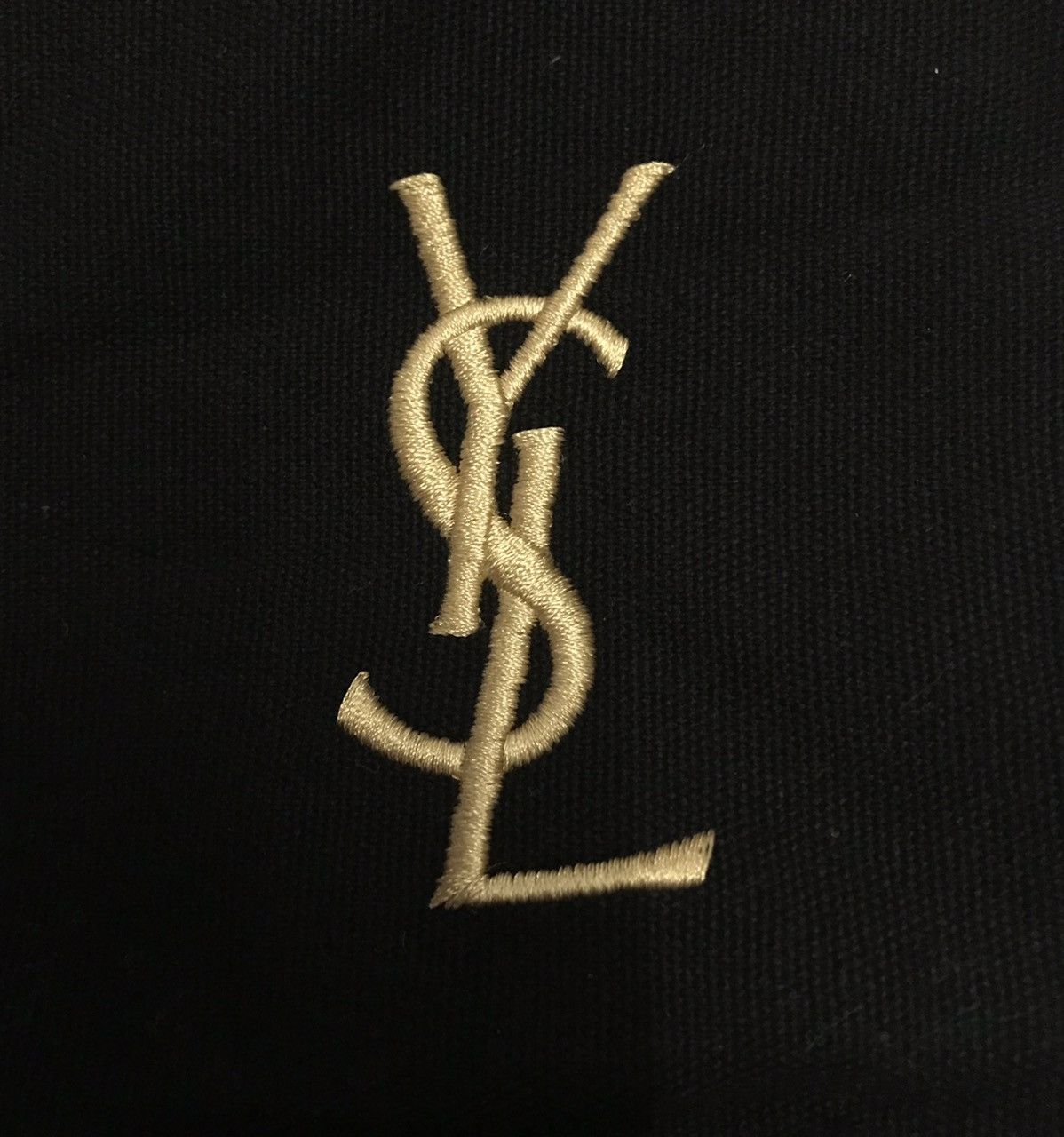 Yves Saint Laurent YSL Tote Bag Black Colour Embroidery Big Logo Size ONE SIZE - 6 Thumbnail
