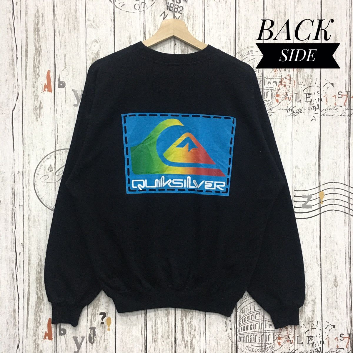 Rare Vintage Quiksilver Big Logo And Small Logo