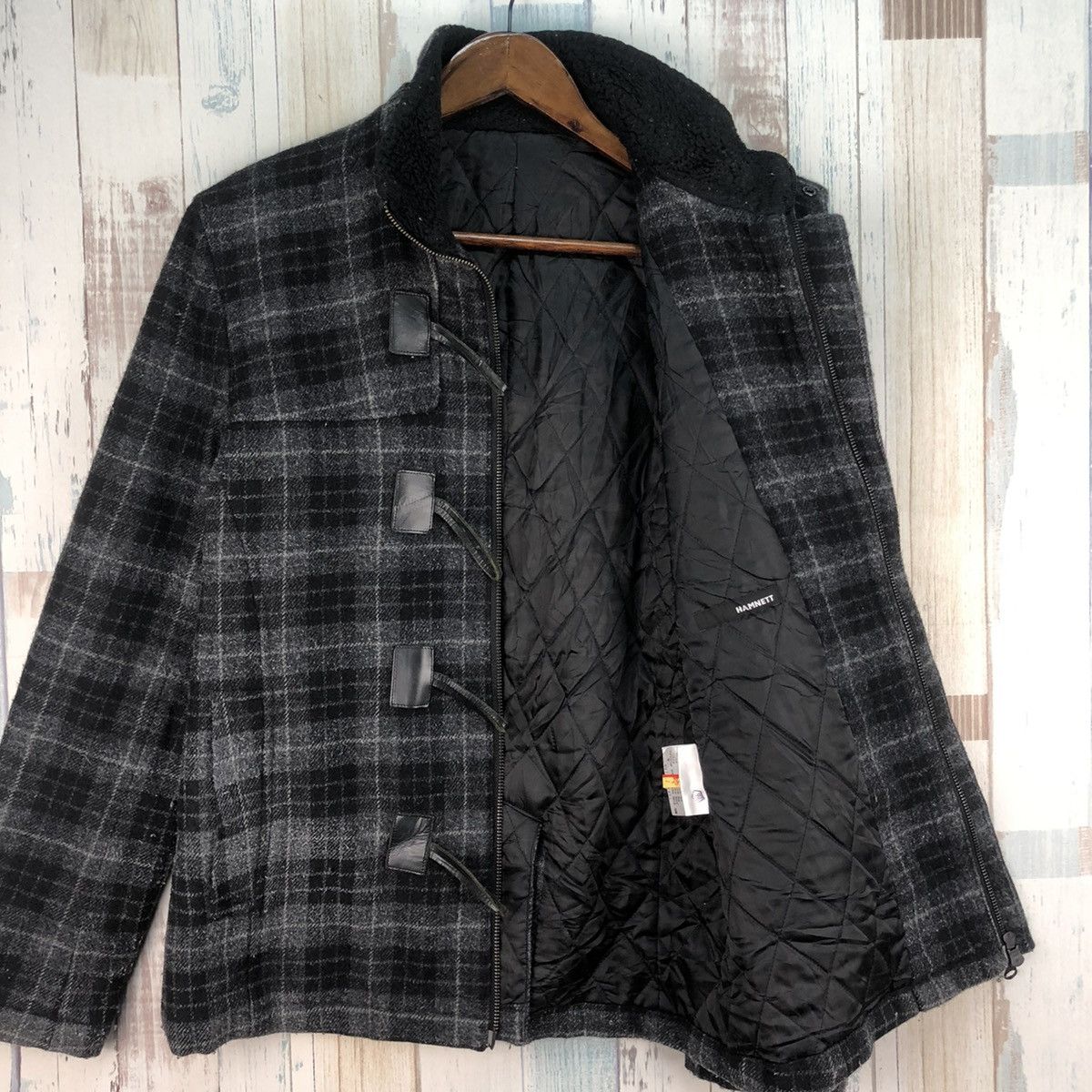 Japanese Brand Vintage Katharine Hamnett Wool Duffle Coat Size US M / EU 48-50 / 2 - 3 Thumbnail