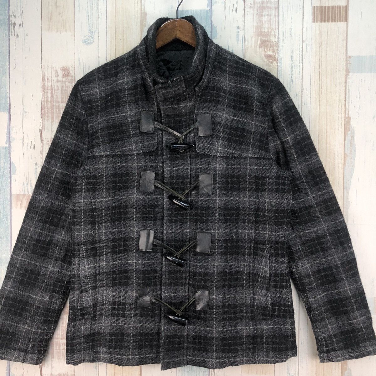 Japanese Brand Vintage Katharine Hamnett Wool Duffle Coat Size US M / EU 48-50 / 2 - 5 Thumbnail