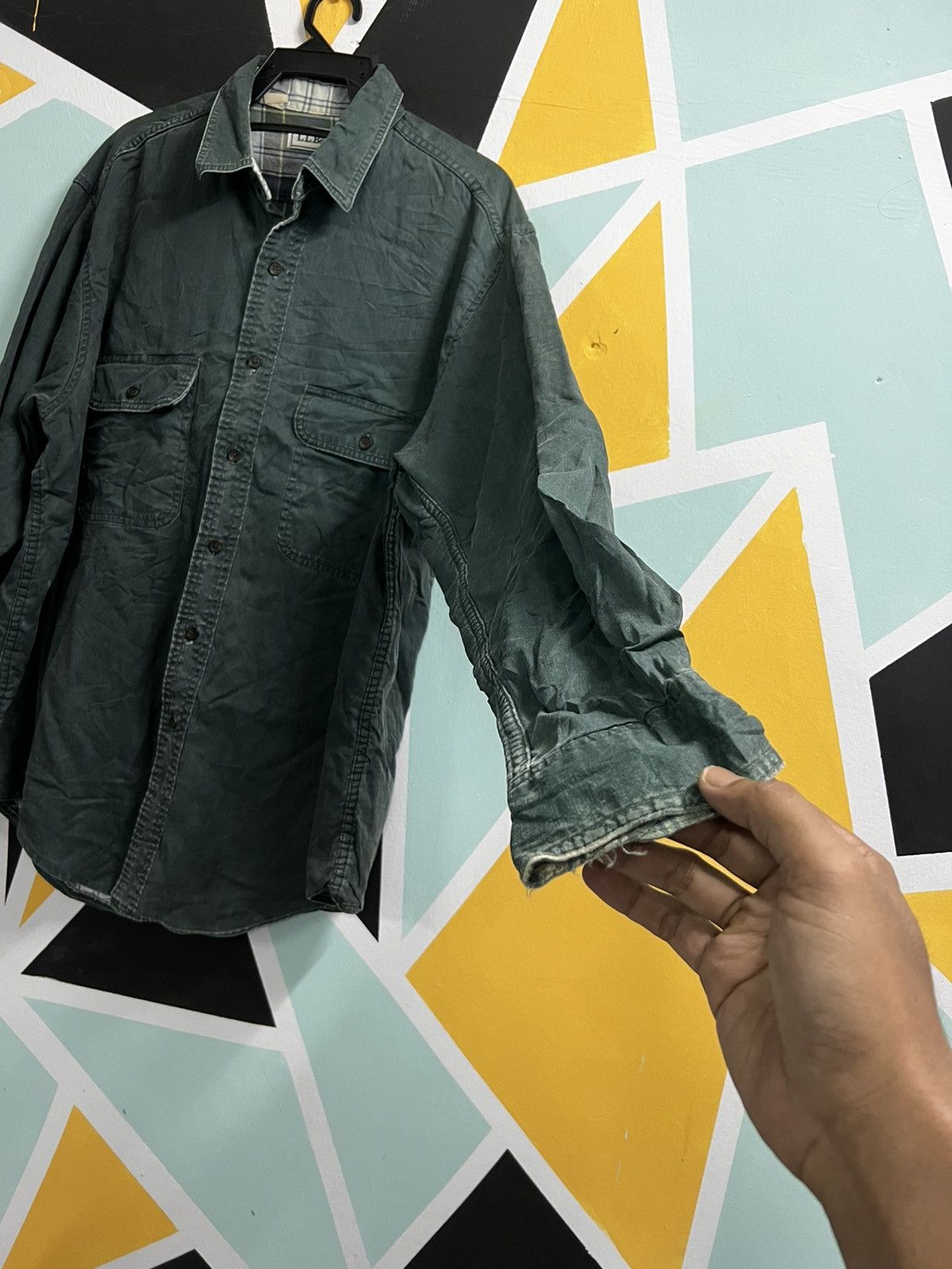 L.L. Bean Vintage flannel L.L Bean Duck Green Size US XL / EU 56 / 4 - 3 Thumbnail