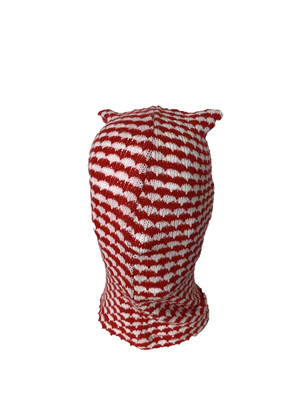 image of 1 Of 1 x Avant Garde Entr Ghost Hell Knit Balaclava 1/1 in Red White, Men's