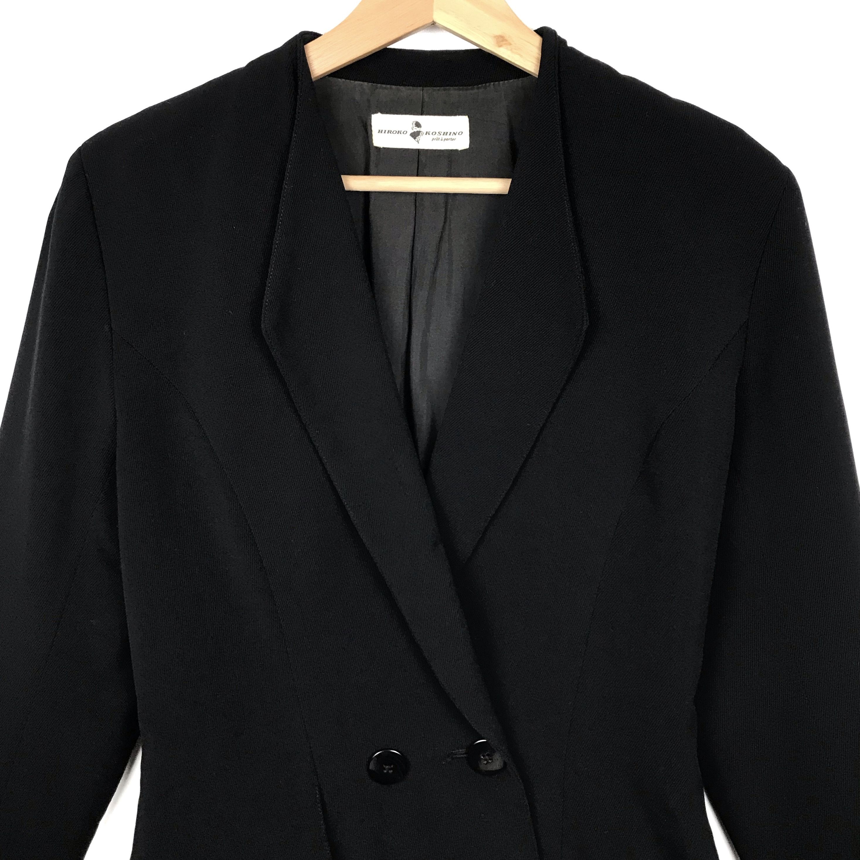 Designer × Hiroko Koshino Homme × Vintage Vintage Hiroko Koshino Blazer Jacket Size US S / EU 44-46 / 1 - 2 Thumbnail