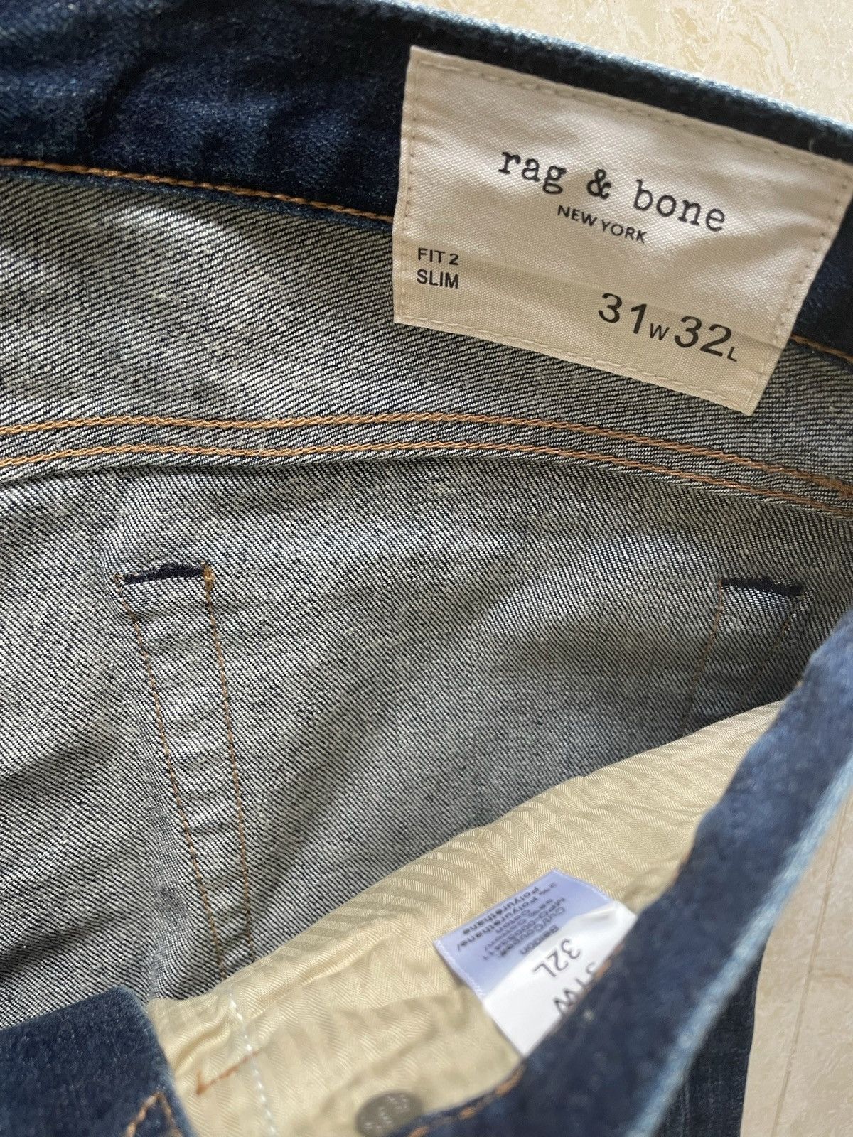 Rag & Bone UNWORN* Rag bone fit 2 slim fit denim 31 Size US 31 - 6 Thumbnail