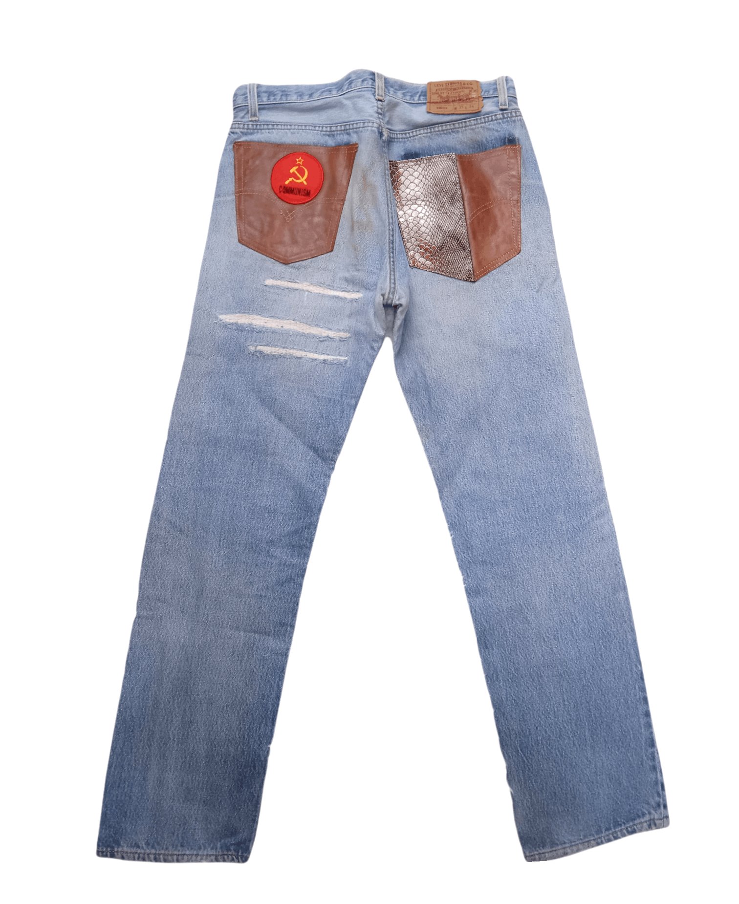 Levi's × Levi's Vintage Clothing × Vintage Vintage 90s Levi's 501 Distressed Size US 32 / EU 48 - 2 Thumbnail