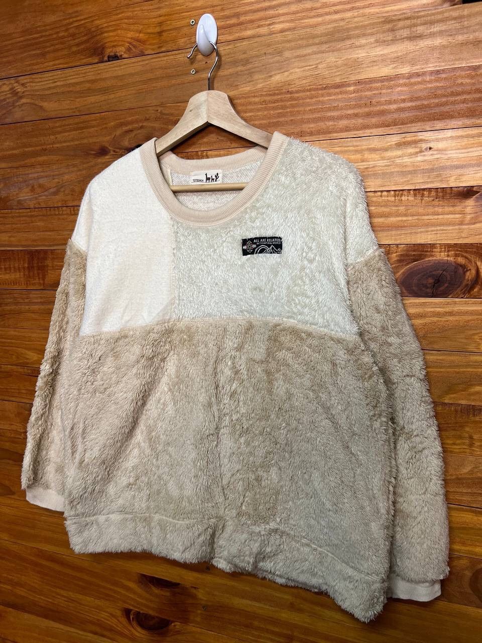 Japanese Brand TITICACA COLOUR BLOCK FLEECE JACKET Size US M / EU 48-50 / 2 - 3 Thumbnail