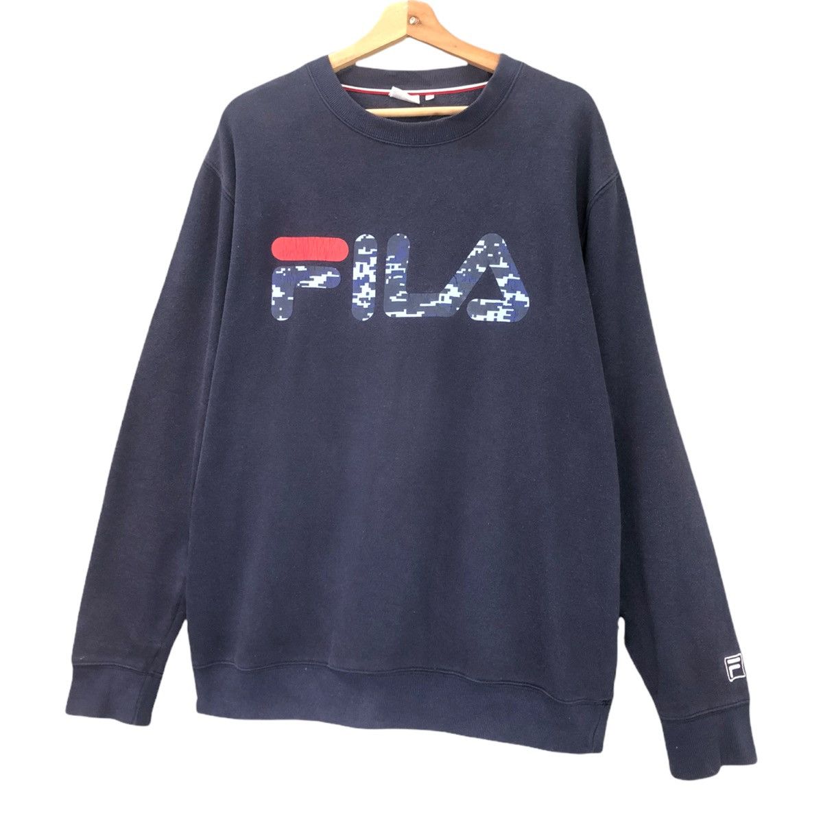 Fila Vintage Fila Crewneck Sweatshirt Fila Sweater Size L Size US L / EU 52-54 / 3 - 3 Thumbnail