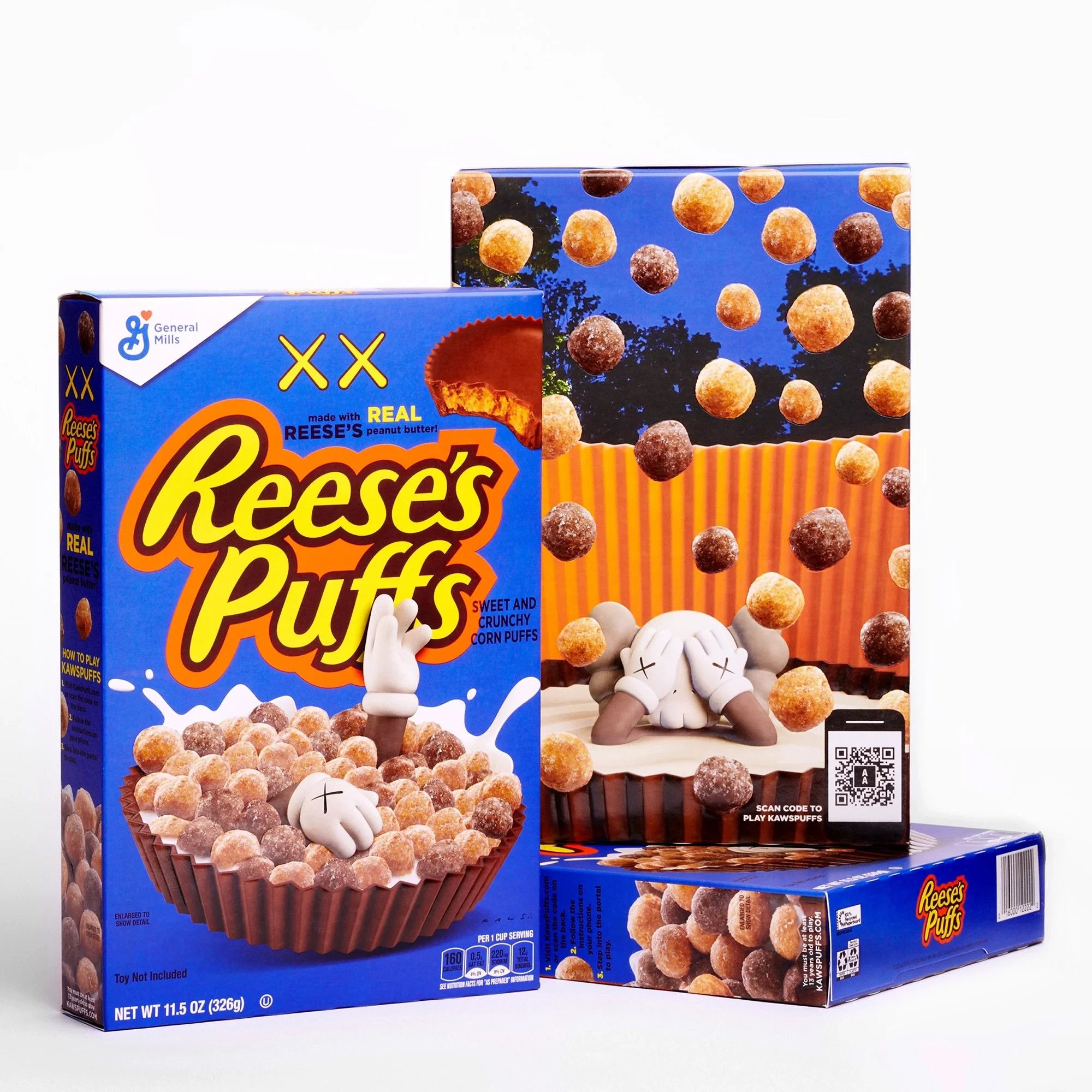 Kaws Limited Edition Kaws Reese's Puffs Blue Grailed