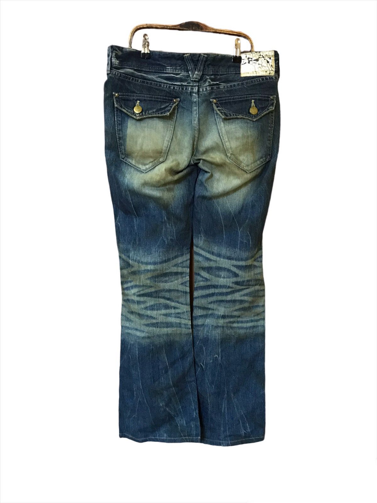If Six Was Nine × PPFM × Vanquish Vanquish Flare Selvedge Bootcut Jeans Size US 33 - 13 Thumbnail