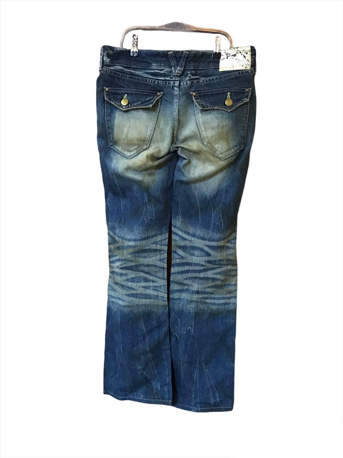 If Six Was Nine × PPFM × Vanquish Vanquish Flare Selvedge Bootcut Jeans Size US 33 - 14 Thumbnail