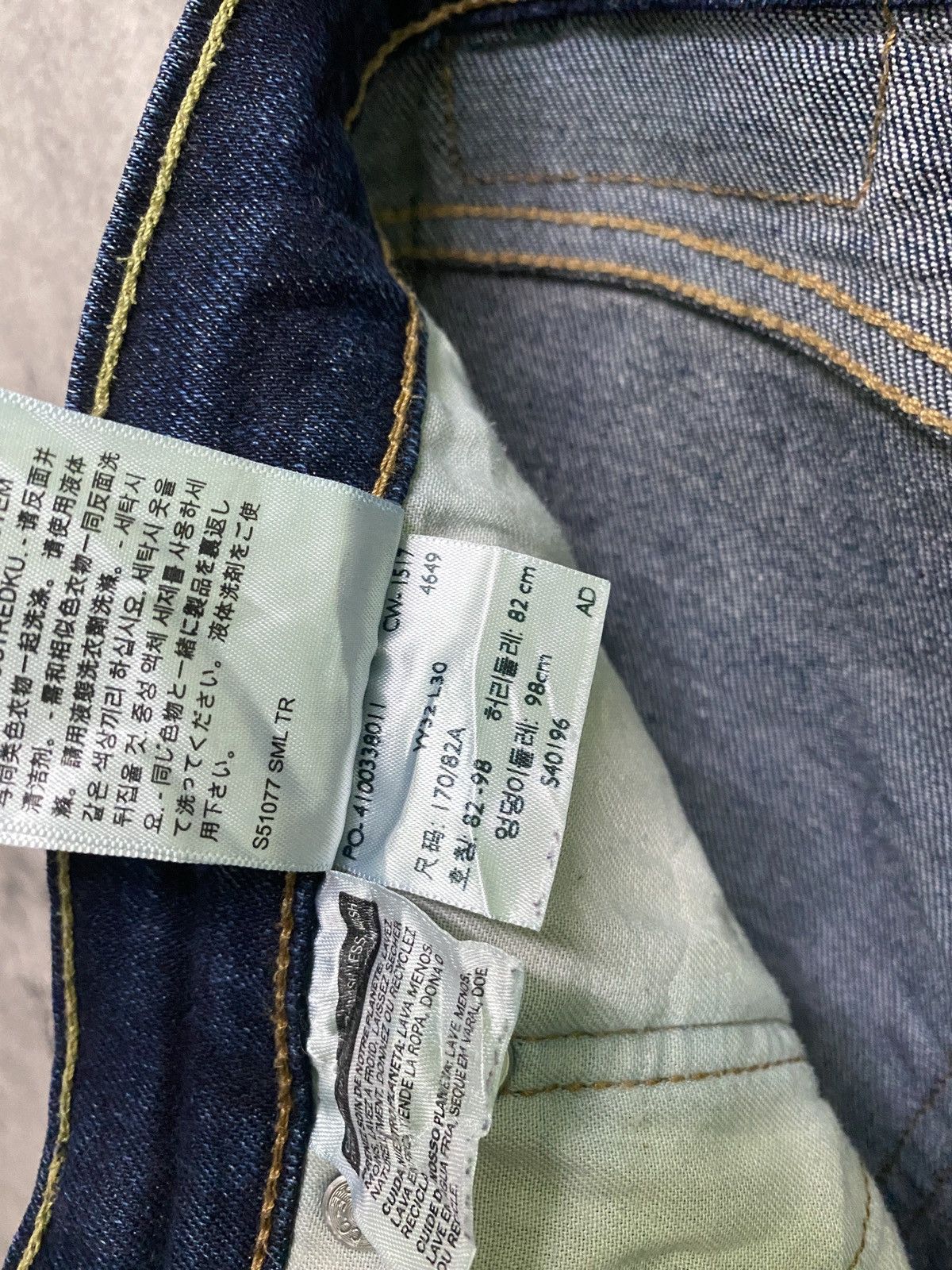 Levi's × Vintage Vintage Levi's 512 Dark Blue Distressed jeans - L66 Size US 32 / EU 48 - 22 Thumbnail