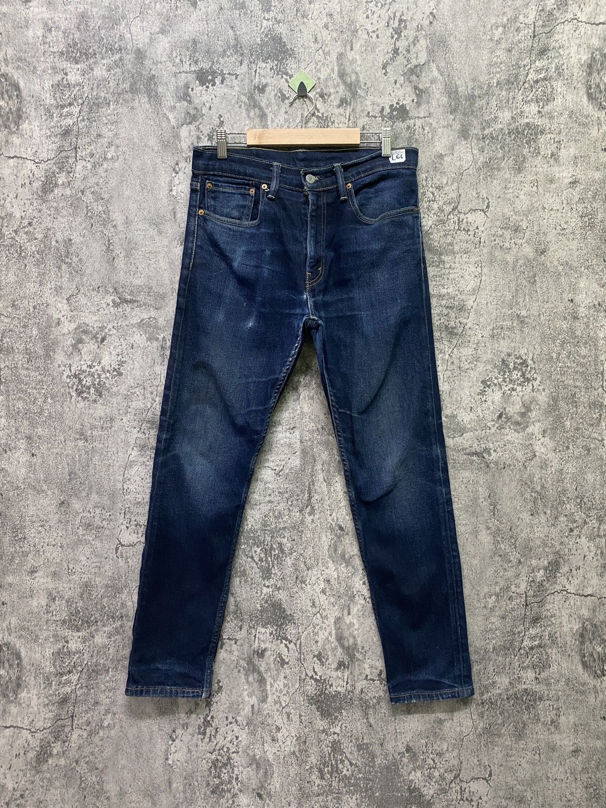Levi's × Vintage Vintage Levi's 512 Dark Blue Distressed jeans - L66 Size US 32 / EU 48 - 1 Thumbnail