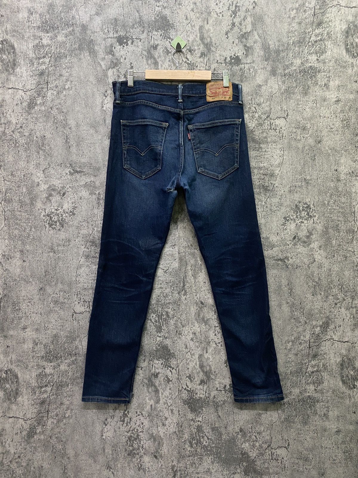 Levi's × Vintage Vintage Levi's 512 Dark Blue Distressed jeans - L66 Size US 32 / EU 48 - 2 Thumbnail