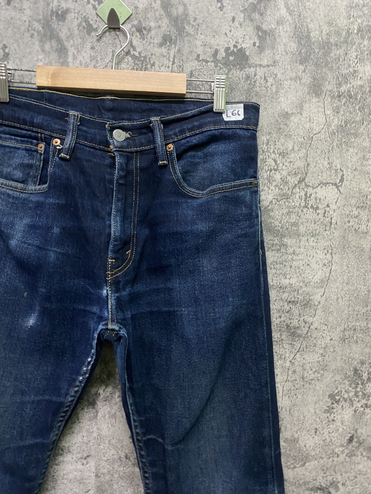 Levi's × Vintage Vintage Levi's 512 Dark Blue Distressed jeans - L66 Size US 32 / EU 48 - 5 Thumbnail