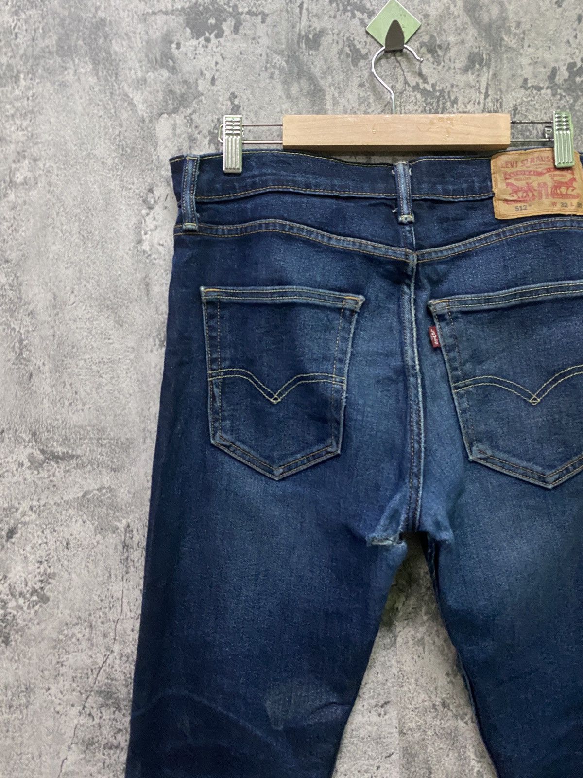 Levi's × Vintage Vintage Levi's 512 Dark Blue Distressed jeans - L66 Size US 32 / EU 48 - 13 Thumbnail