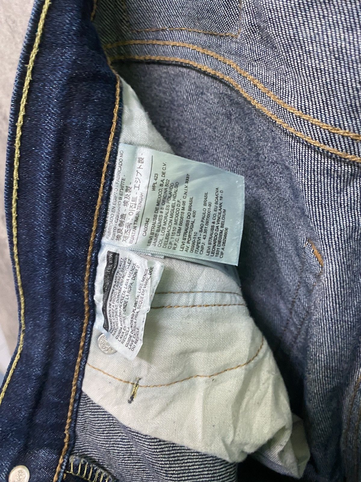 Levi's × Vintage Vintage Levi's 512 Dark Blue Distressed jeans - L66 Size US 32 / EU 48 - 20 Thumbnail