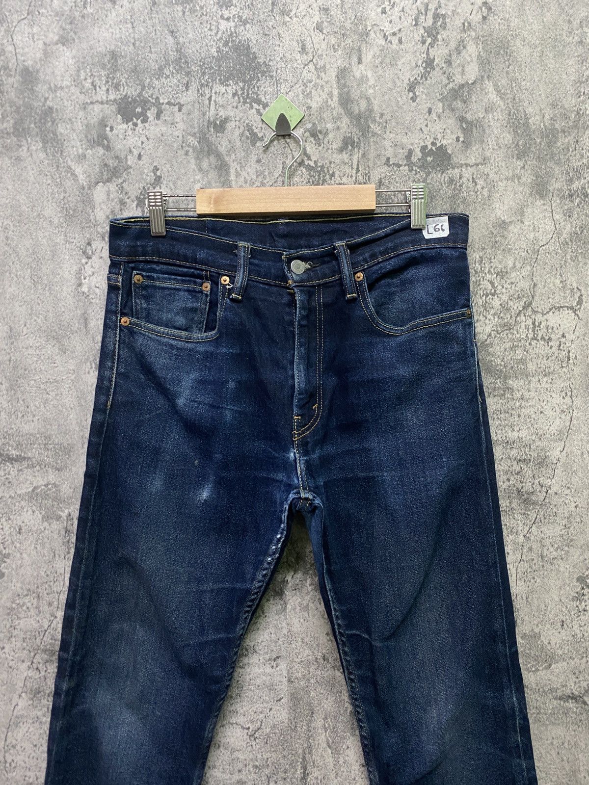 Levi's × Vintage Vintage Levi's 512 Dark Blue Distressed jeans - L66 Size US 32 / EU 48 - 3 Thumbnail