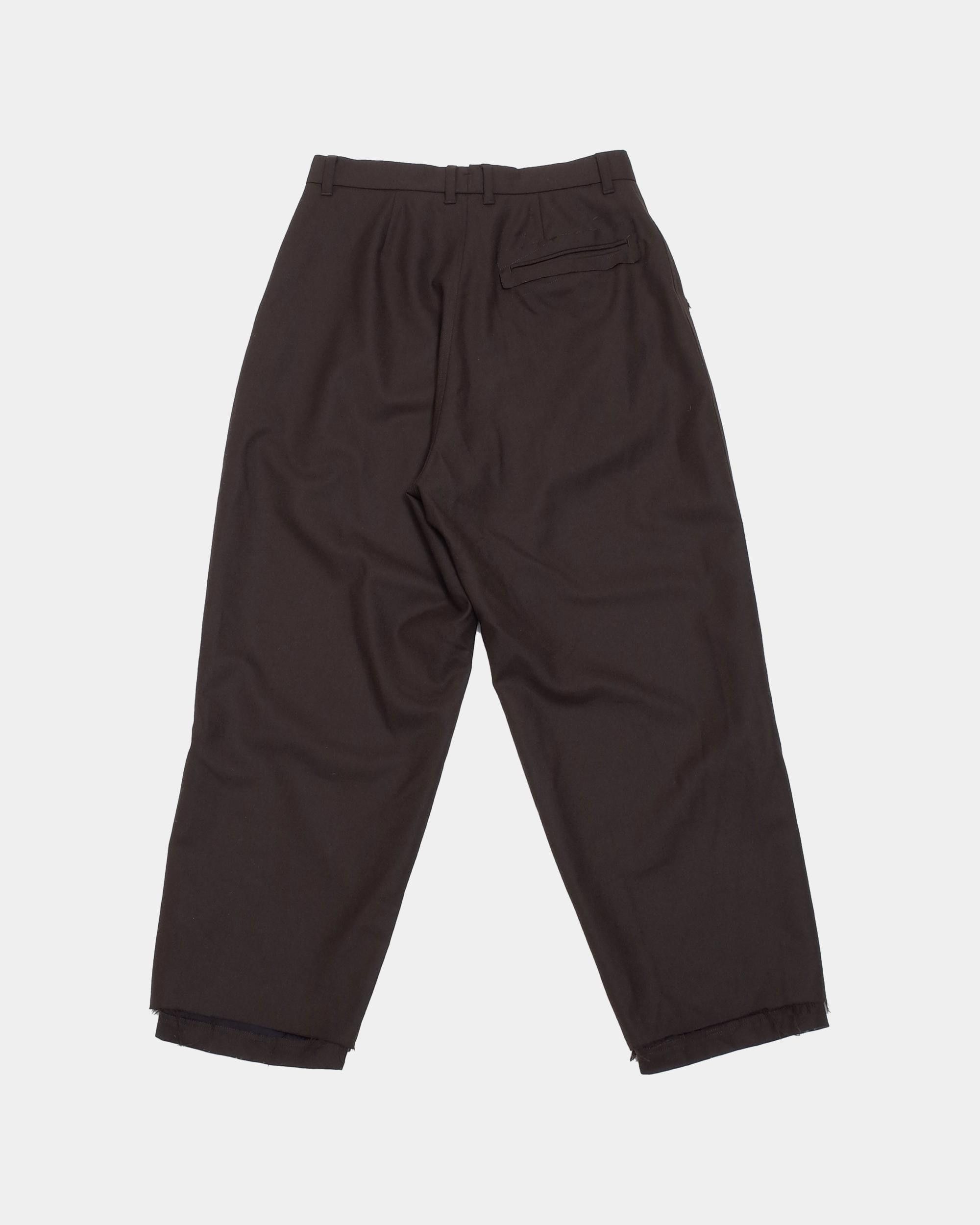 Bed j.w. Ford Dark brown wool trouser Size US 29 - 2 Thumbnail