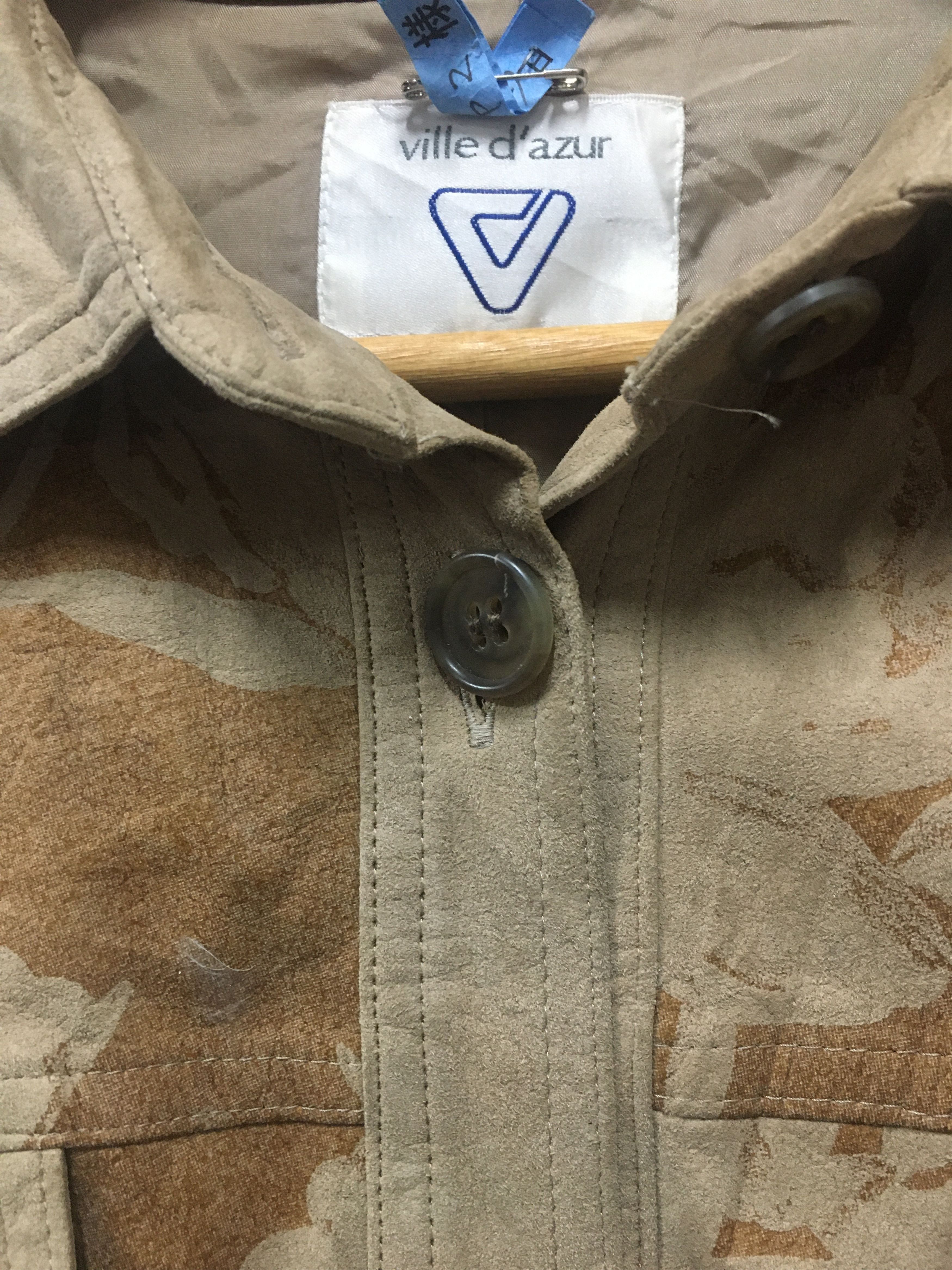 Japanese Brand Ville D’Azur Floral Art Suede Leather Jacket Size US M / EU 48-50 / 2 - 7 Thumbnail