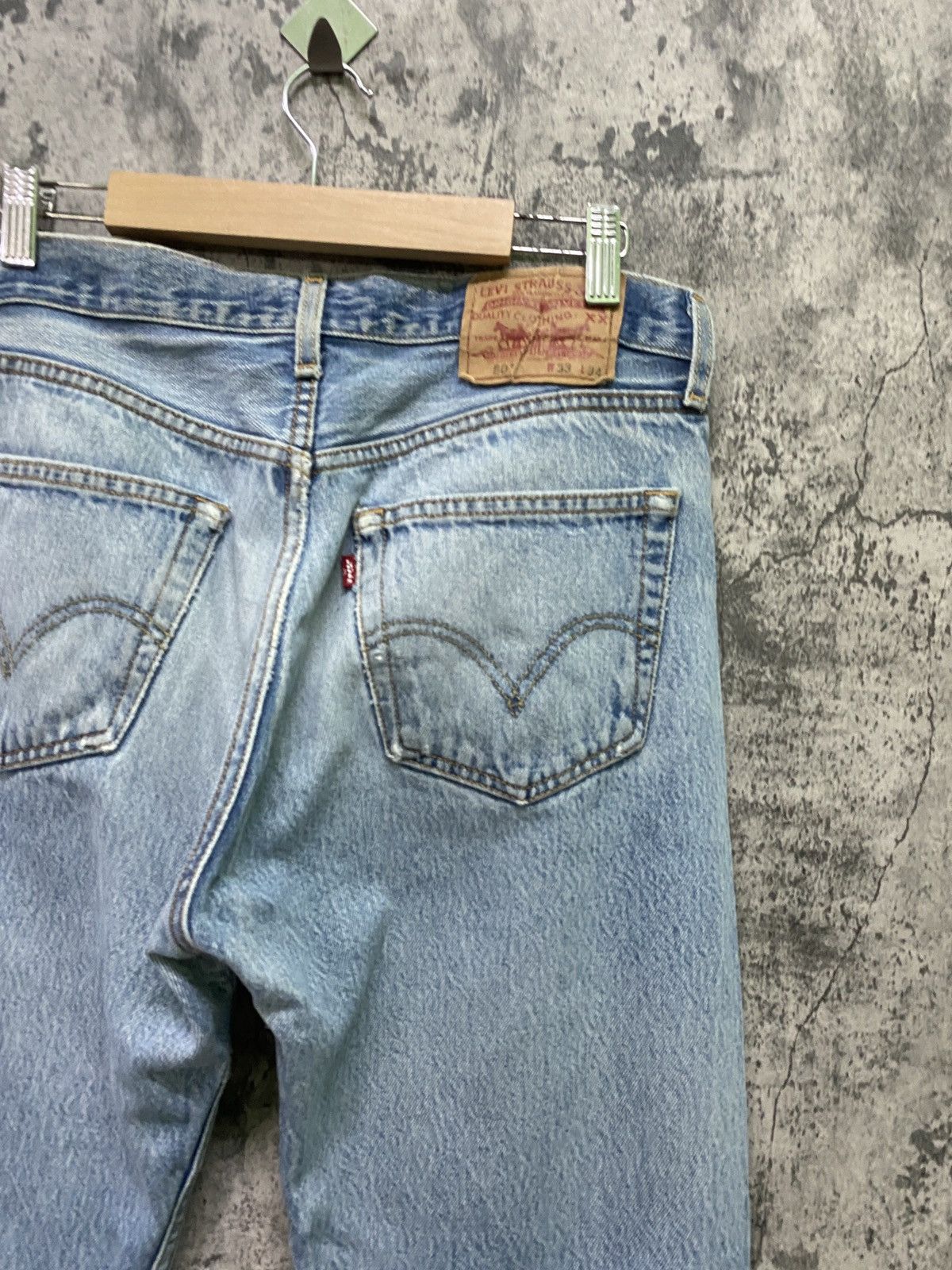 Levi's × Vintage Vintage 90s Levi's 501 Stone Wash Denim -L70 Size US 32 / EU 48 - 14 Thumbnail