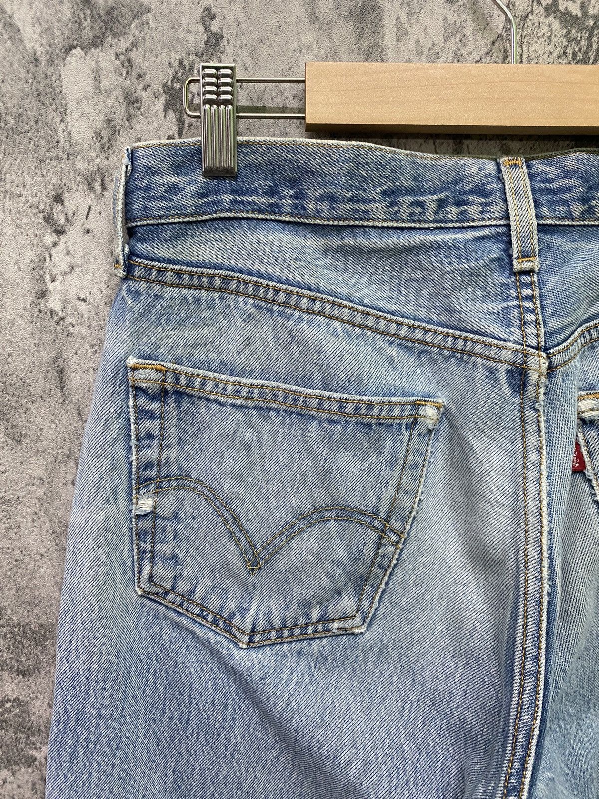 Levi's × Vintage Vintage 90s Levi's 501 Stone Wash Denim -L70 Size US 32 / EU 48 - 19 Thumbnail
